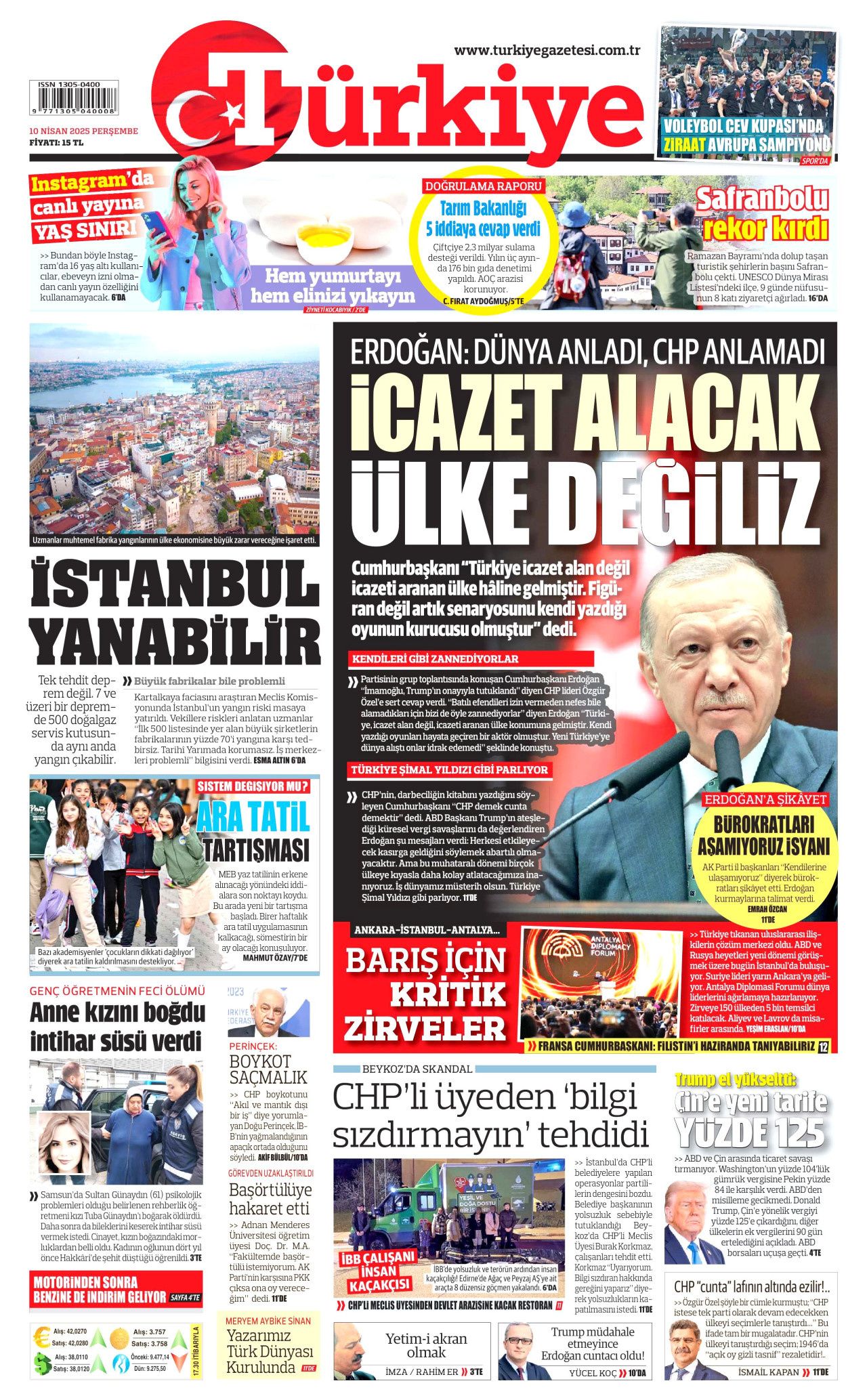 Ayrıcalıklı bu kişiler kim? Grand Kartalkaya faciasında korkunç iddia! 10 Nisan Perşembe gazete manşetleri 4