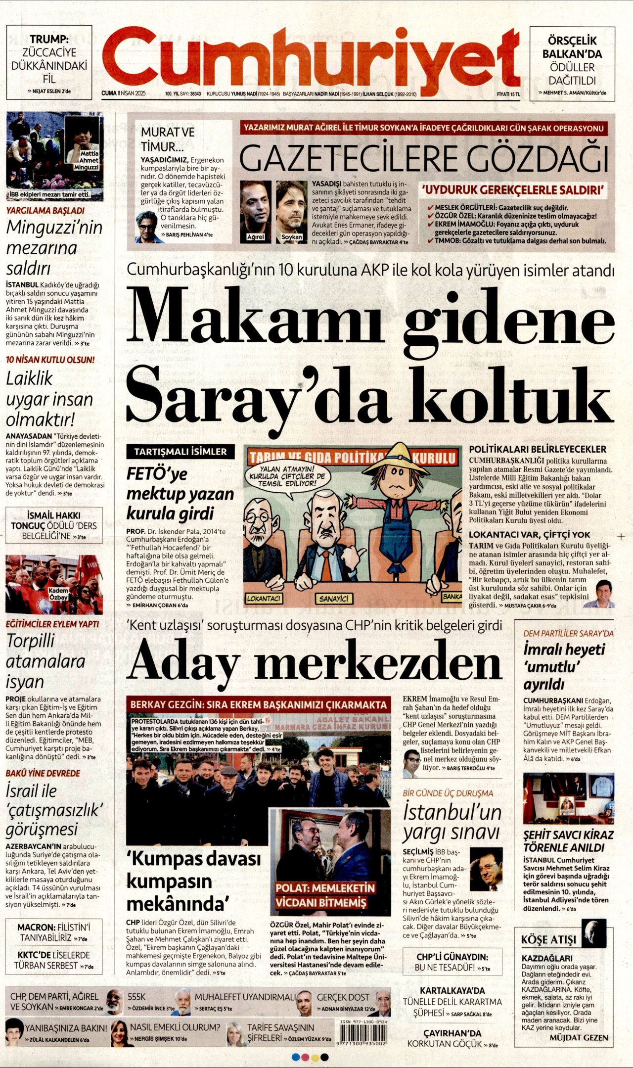 Gazze kasabı halkını Türkiye ile korkutuyor! Yaklaşan sonunu gördü, koltuğu için kışkırtıyor... Günün gazete manşetleri 9