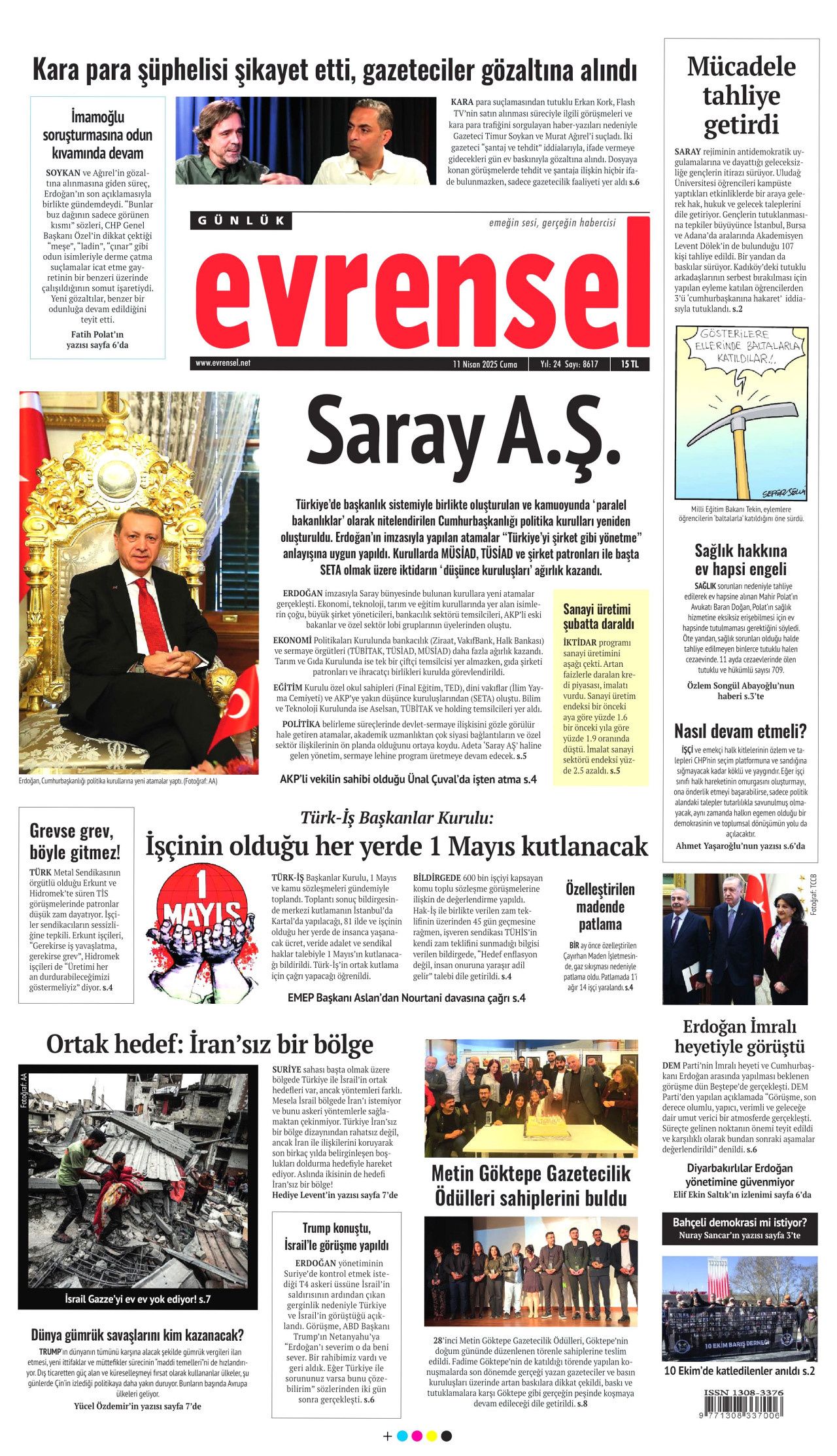 Gazze kasabı halkını Türkiye ile korkutuyor! Yaklaşan sonunu gördü, koltuğu için kışkırtıyor... Günün gazete manşetleri 20