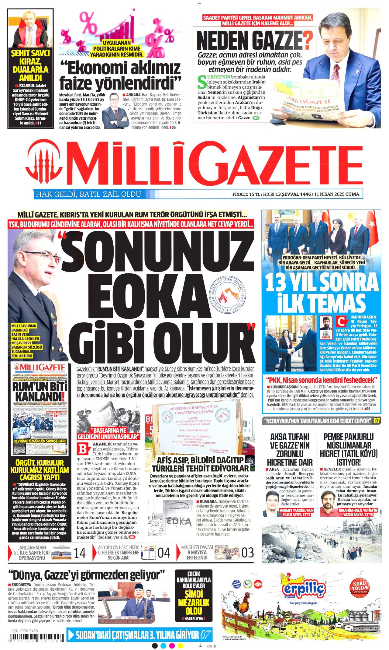 Gazze kasabı halkını Türkiye ile korkutuyor! Yaklaşan sonunu gördü, koltuğu için kışkırtıyor... Günün gazete manşetleri 12