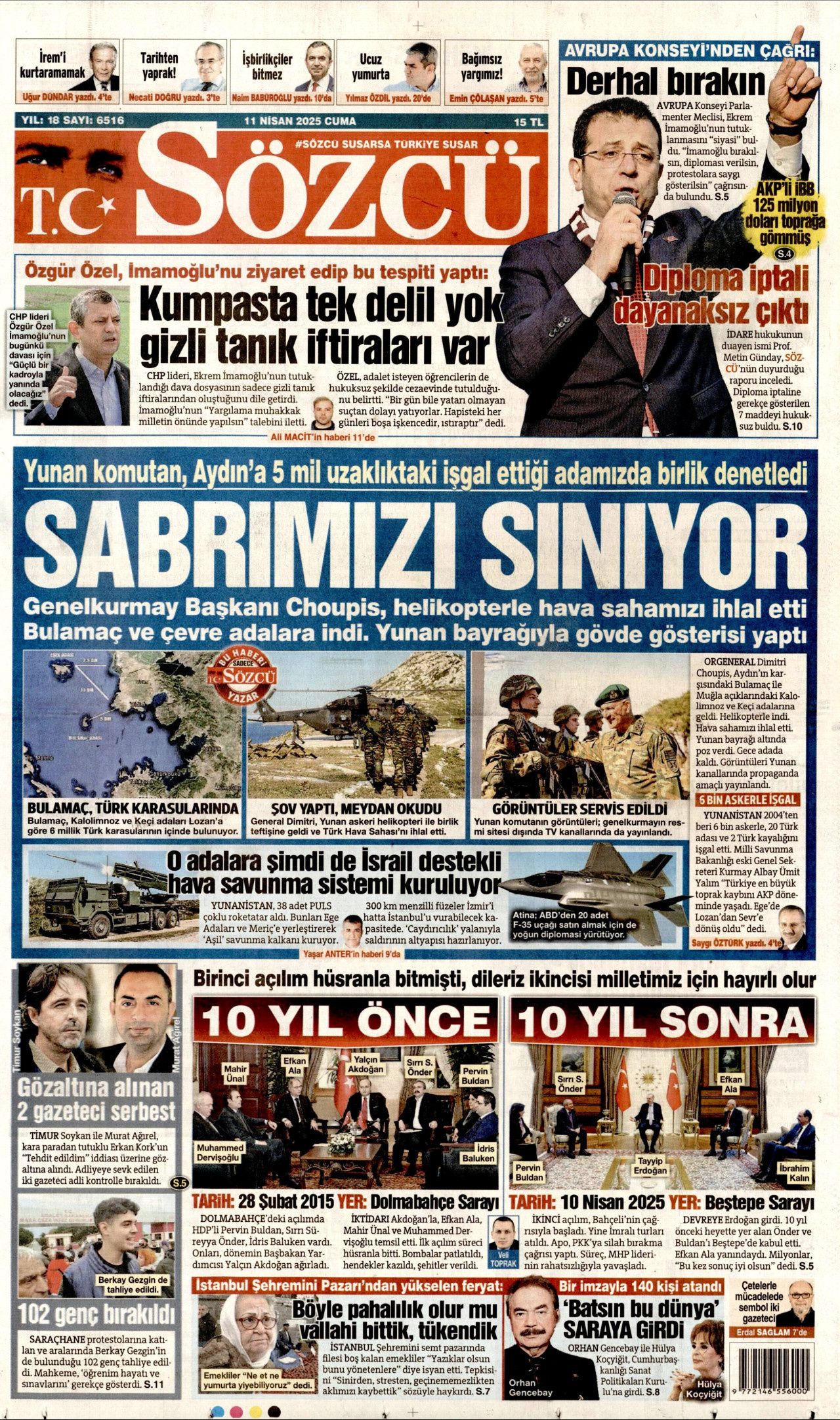 Gazze kasabı halkını Türkiye ile korkutuyor! Yaklaşan sonunu gördü, koltuğu için kışkırtıyor... Günün gazete manşetleri 4