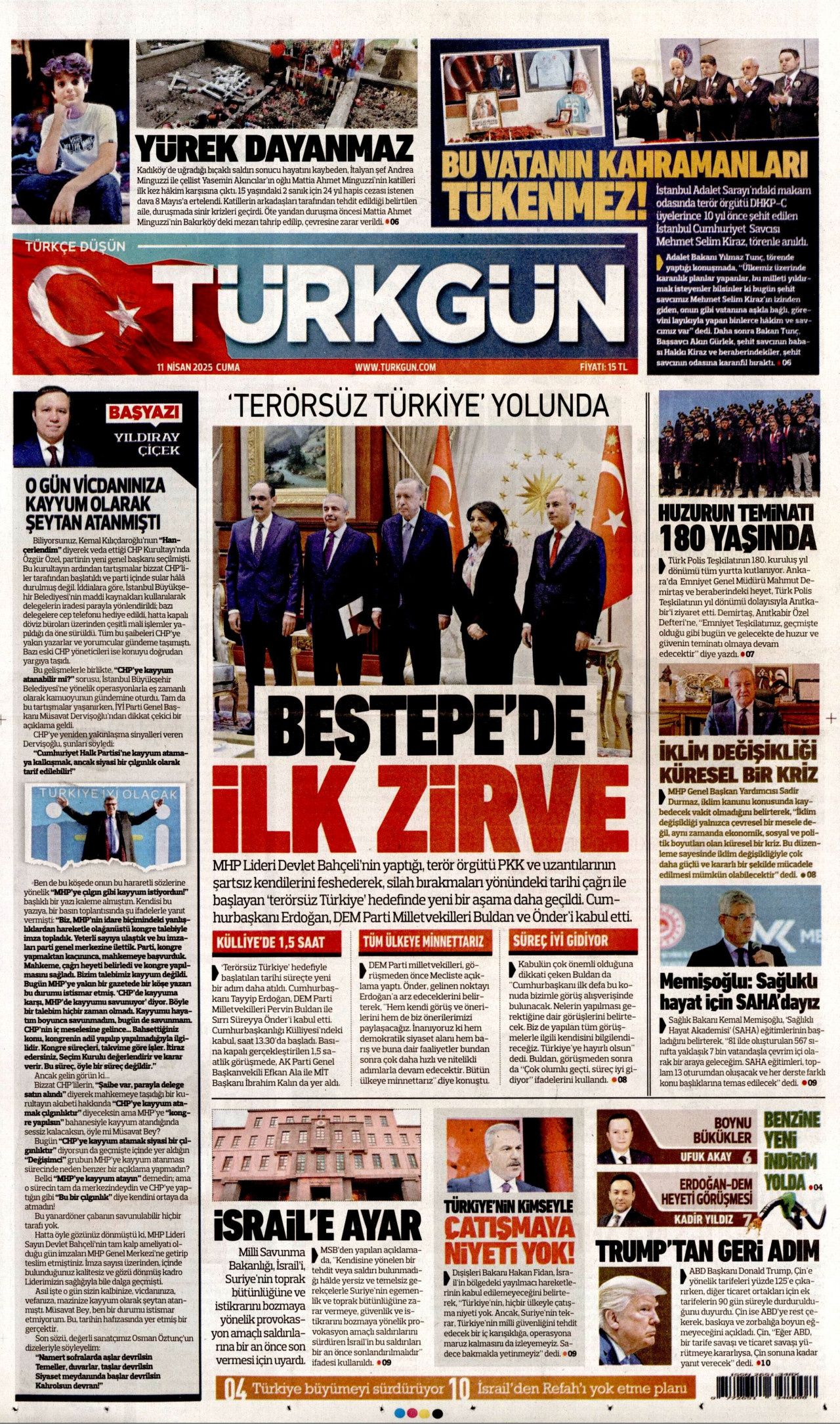Gazze kasabı halkını Türkiye ile korkutuyor! Yaklaşan sonunu gördü, koltuğu için kışkırtıyor... Günün gazete manşetleri 14