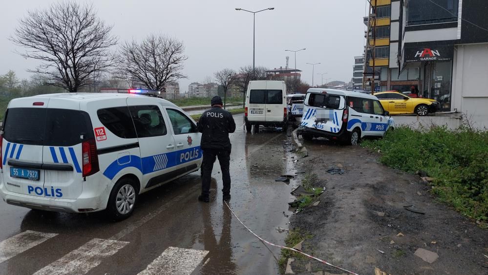 Samsun’da polis aracı kazası: Minibüs çarptı, 2 yaralı 2