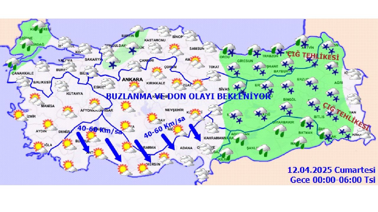 12 Nisan 2025 Türkiye genelinde sağanak ve kar yağışı devam edecek! Ankara, İzmir, İstanbul ve Bursa'da beklenen hava durumu... 2
