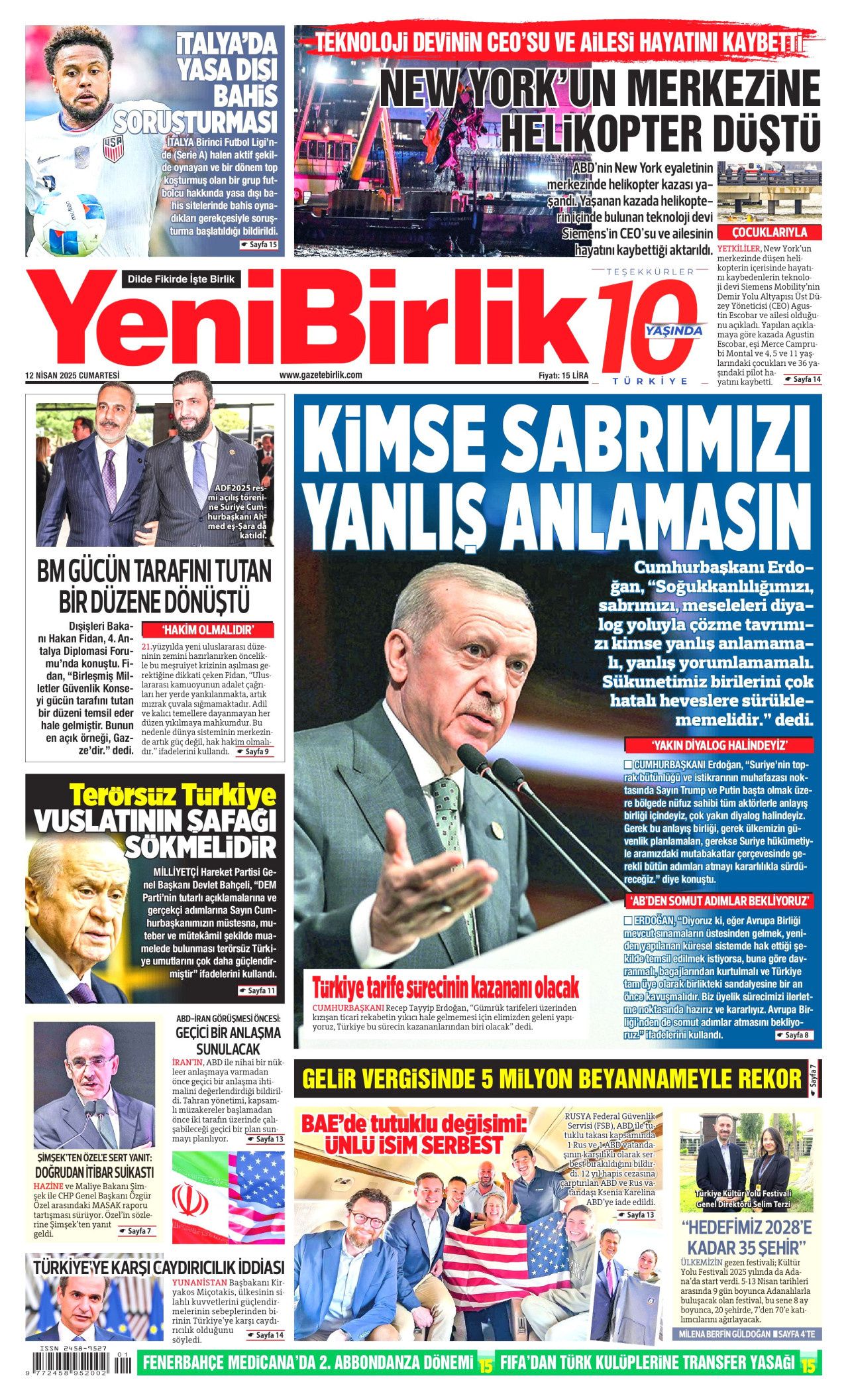 Antalya'dan Avrupa'ya çağrı manşetlerde: Sandalyemizi istiyoruz! 11
