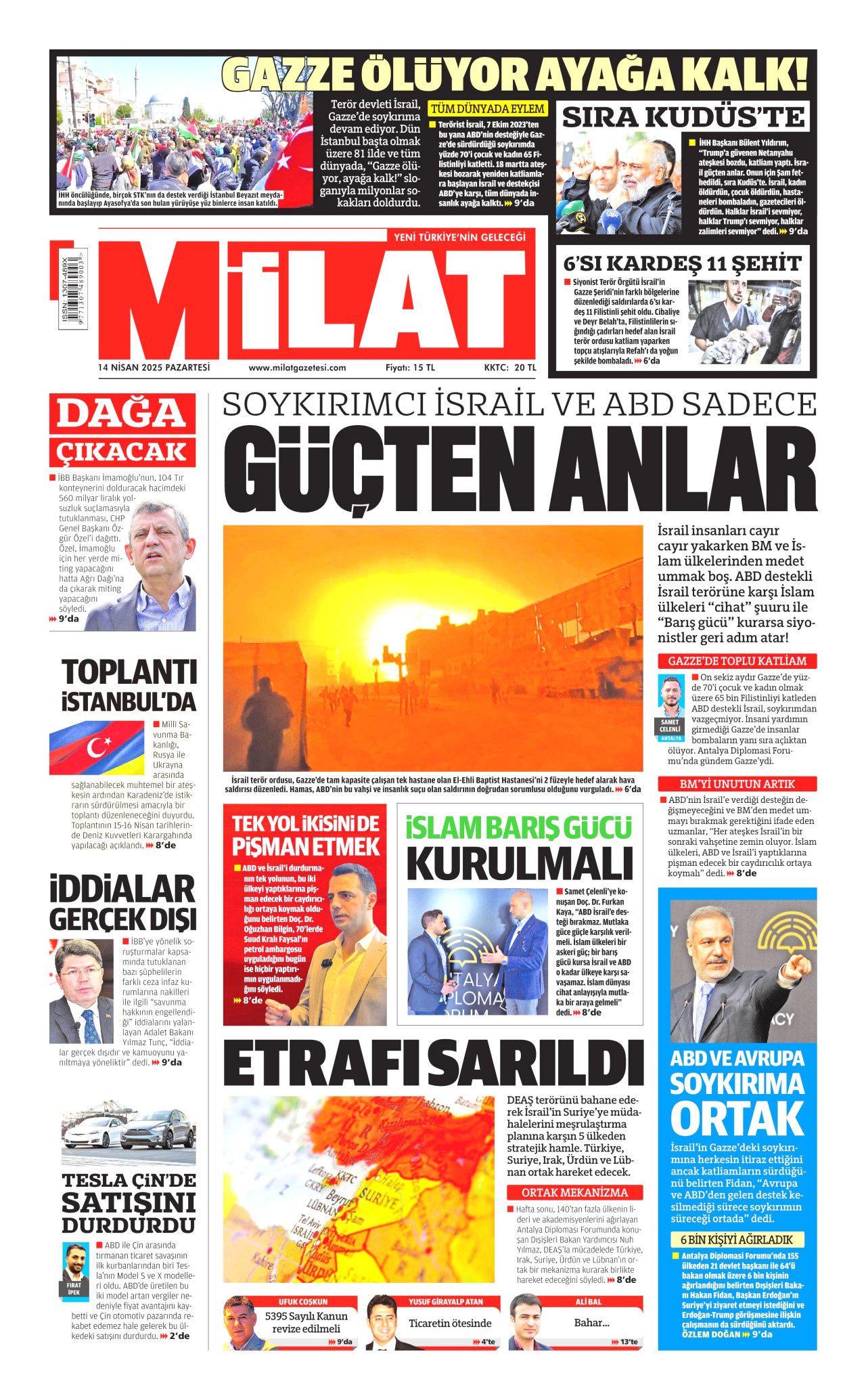 Otomotiv stok eritti: Türk tüketiciler bayilere koştu! Rekabet fiyat avantajı sağlıyor! 14 Nisan Pazartesi gazete manşetleri 16
