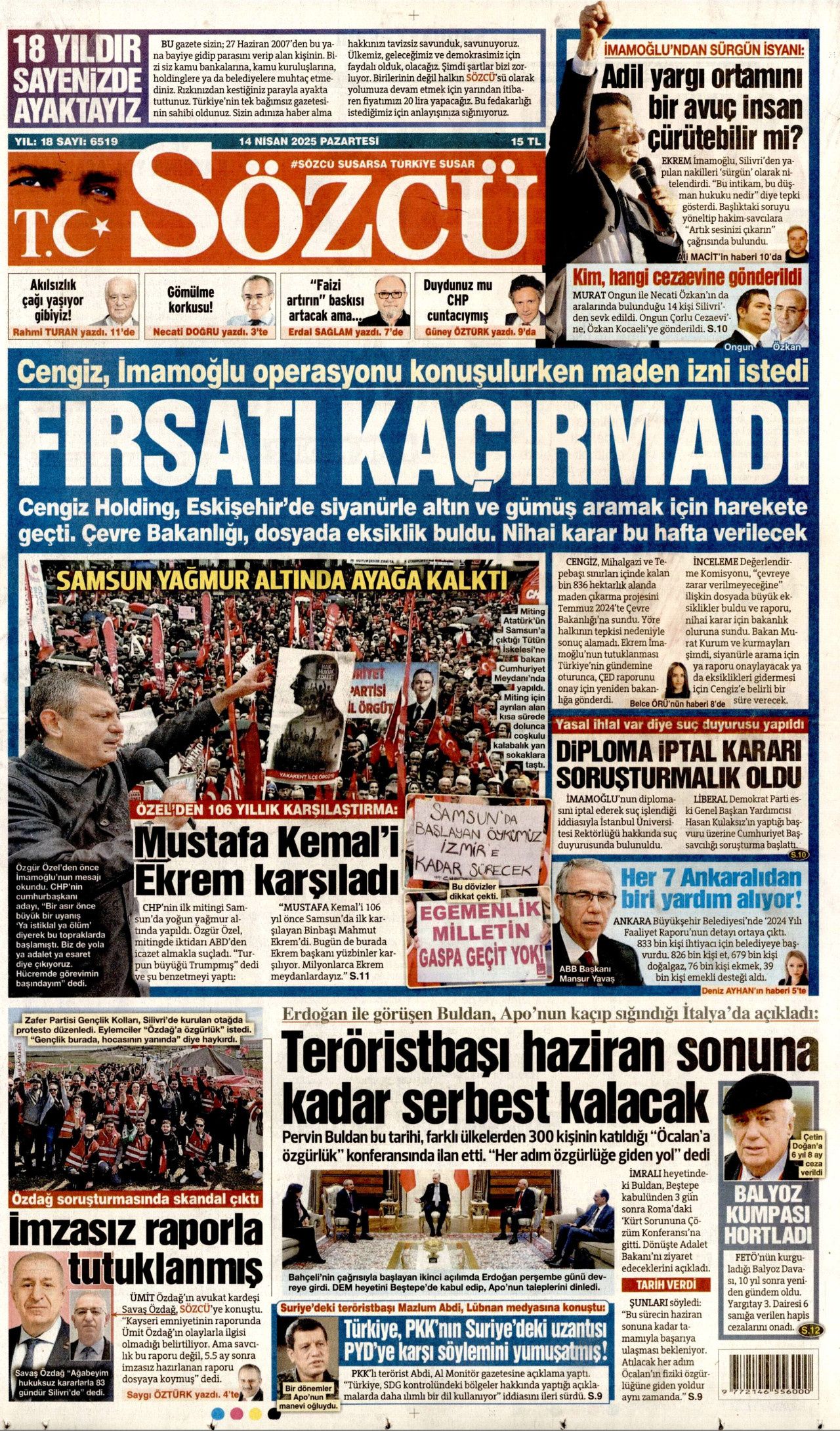 Otomotiv stok eritti: Türk tüketiciler bayilere koştu! Rekabet fiyat avantajı sağlıyor! 14 Nisan Pazartesi gazete manşetleri 11