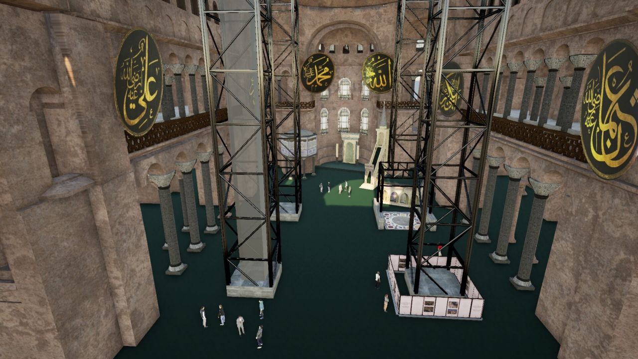 Ayasofya’nın ana kubbesinde tarihi dönüşüm! Depreme dayanıklı restorasyon başladı 6