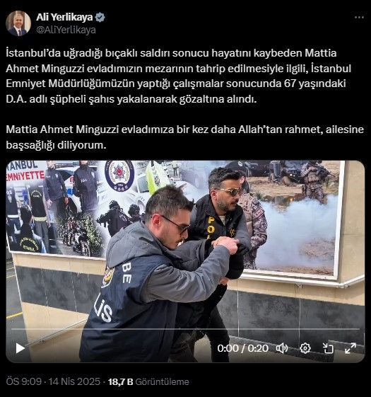 15 Yaşındaki Mattia’nın kabrine saldıran şahıs hakkında yeni gelişme! Yakalandı! 6