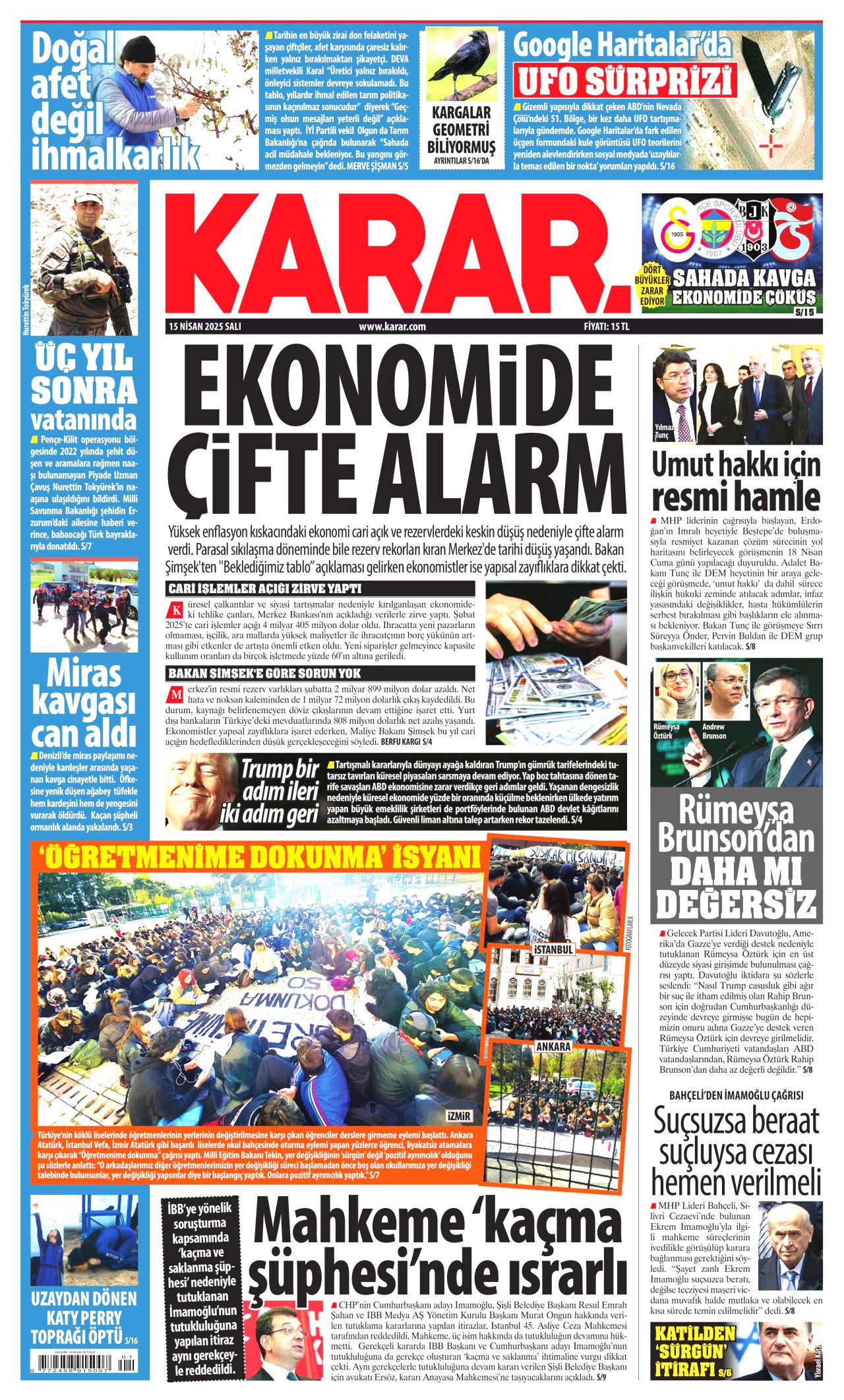 CHP'nin kirli lise projesi! Öğrencileri kışkırtmaya çalışıyorlar... Bugünün gazete manşetleri! 9