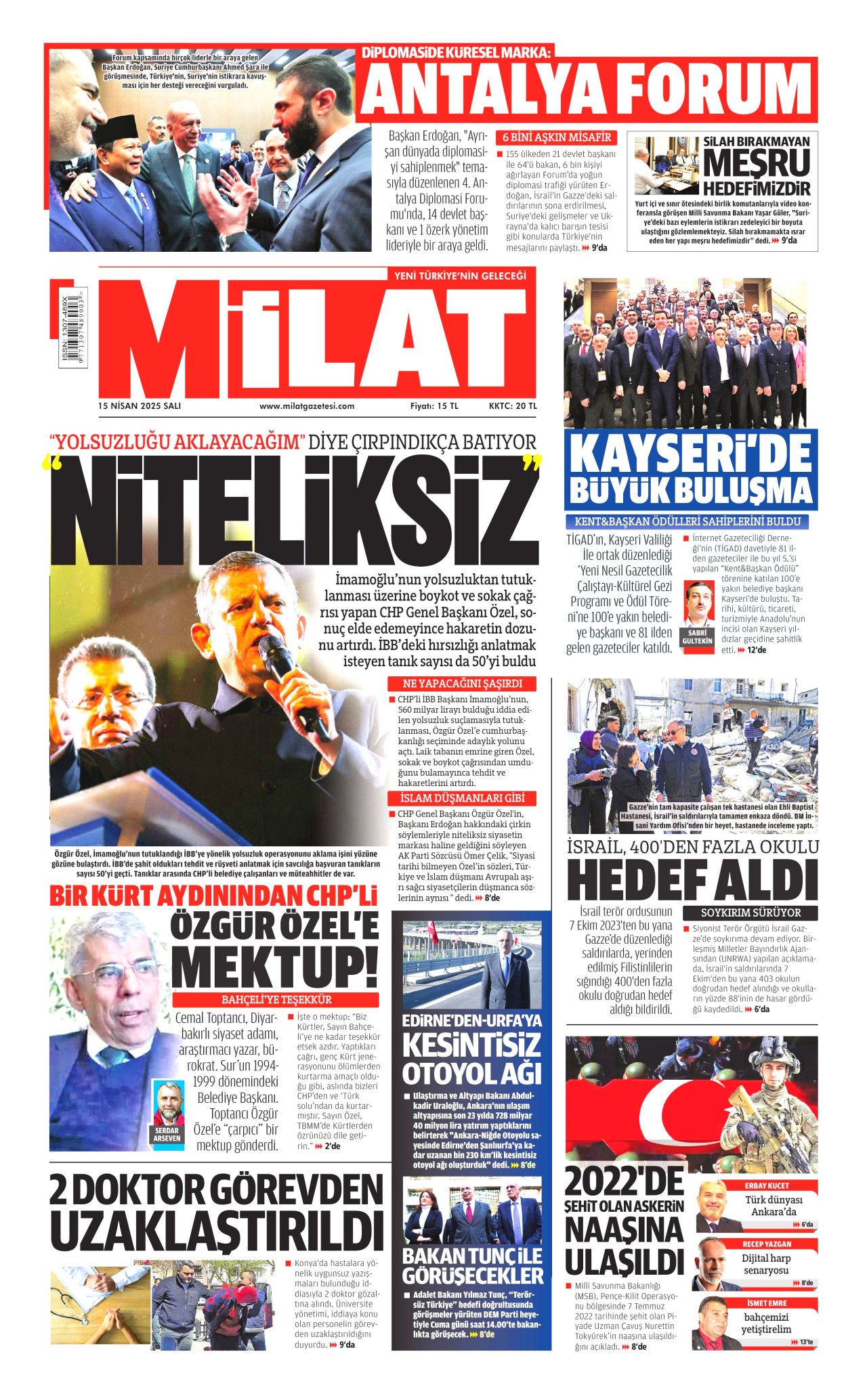CHP'nin kirli lise projesi! Öğrencileri kışkırtmaya çalışıyorlar... Bugünün gazete manşetleri! 10