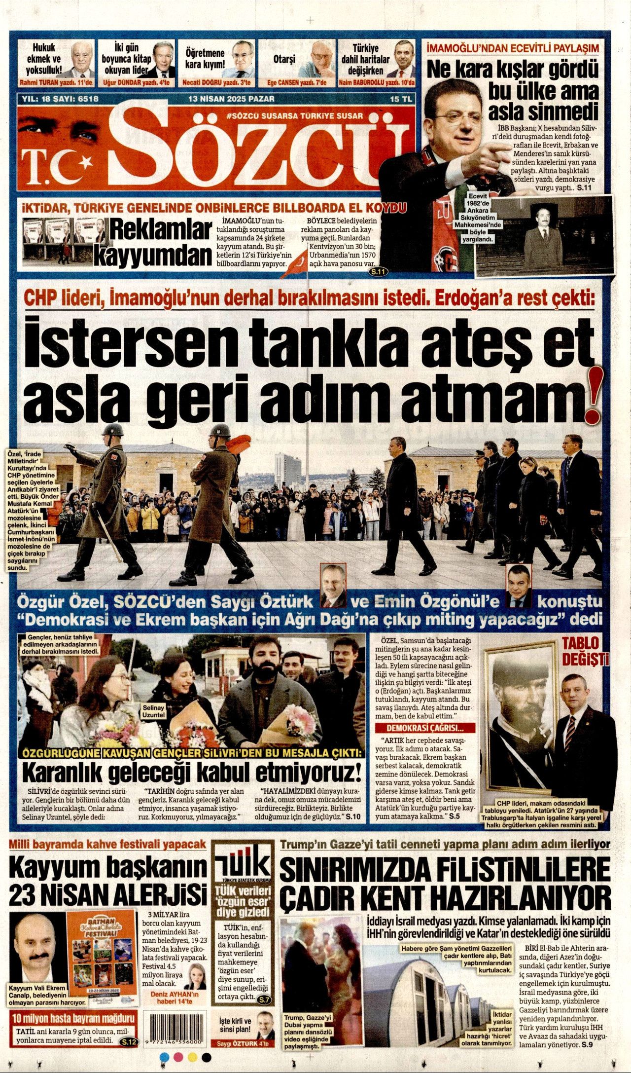 CHP'nin kirli lise projesi! Öğrencileri kışkırtmaya çalışıyorlar... Bugünün gazete manşetleri! 7