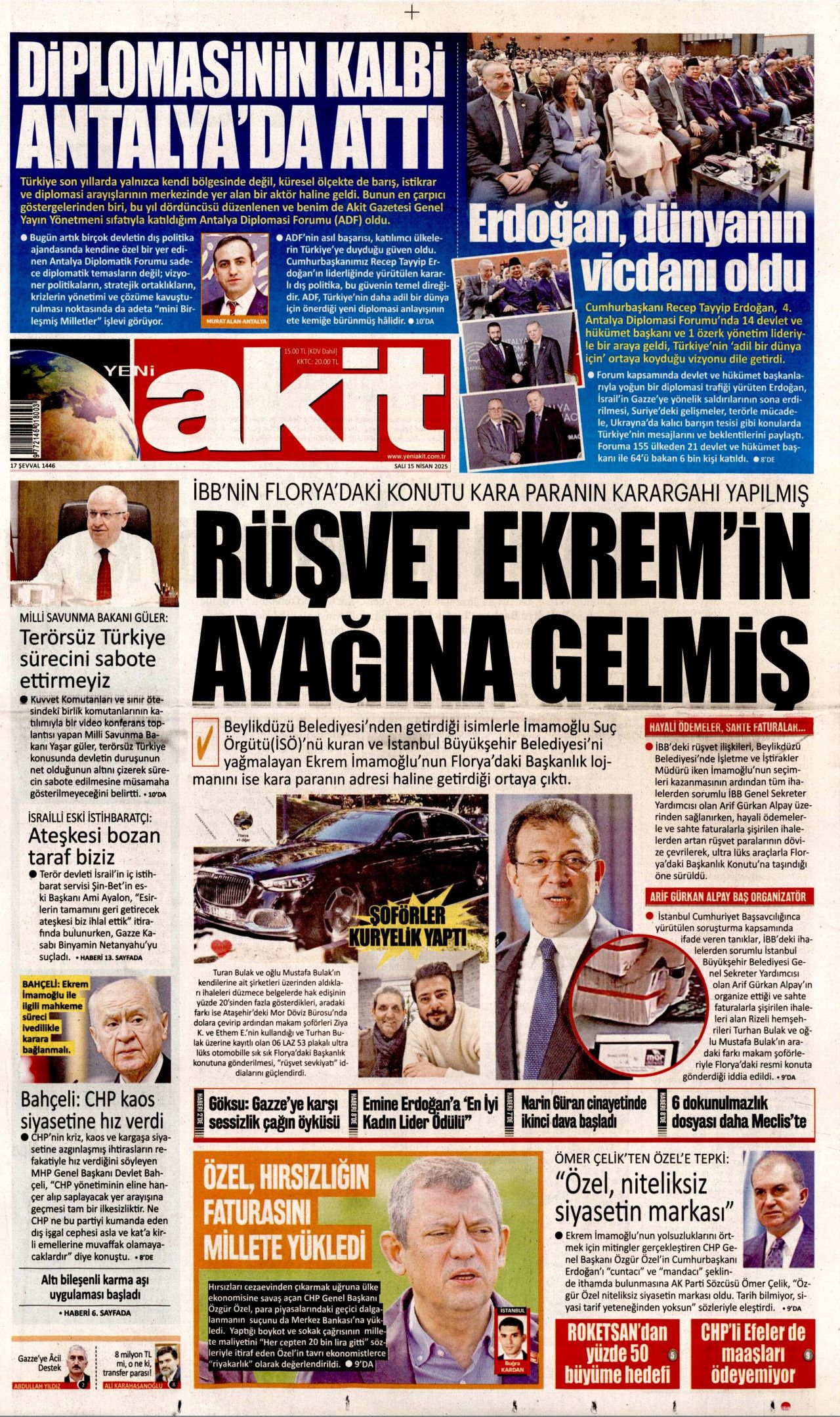CHP'nin kirli lise projesi! Öğrencileri kışkırtmaya çalışıyorlar... Bugünün gazete manşetleri! 14
