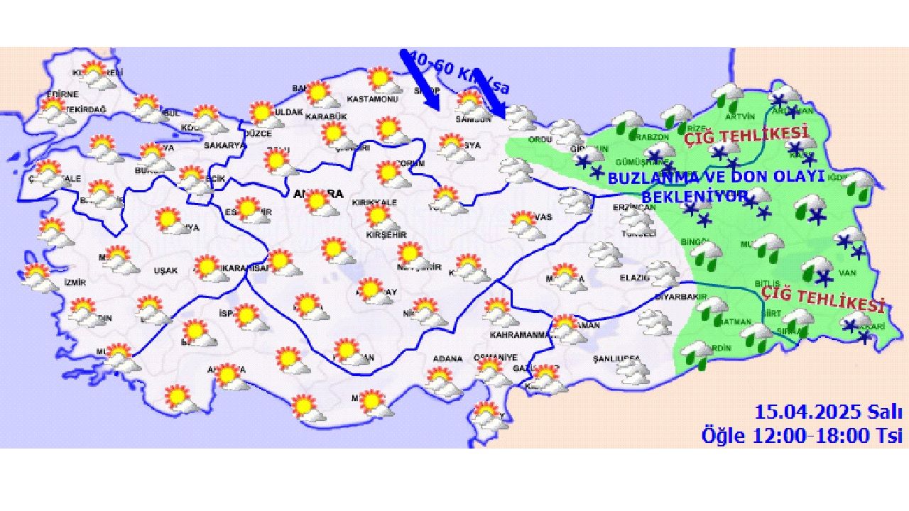 16 Nisan 2025 Yurt genelinde hava nasıl olacak? Ankara, İstanbul, İzmir ve Bursa başta olmak üzere il il beklenen hava durumu... 2