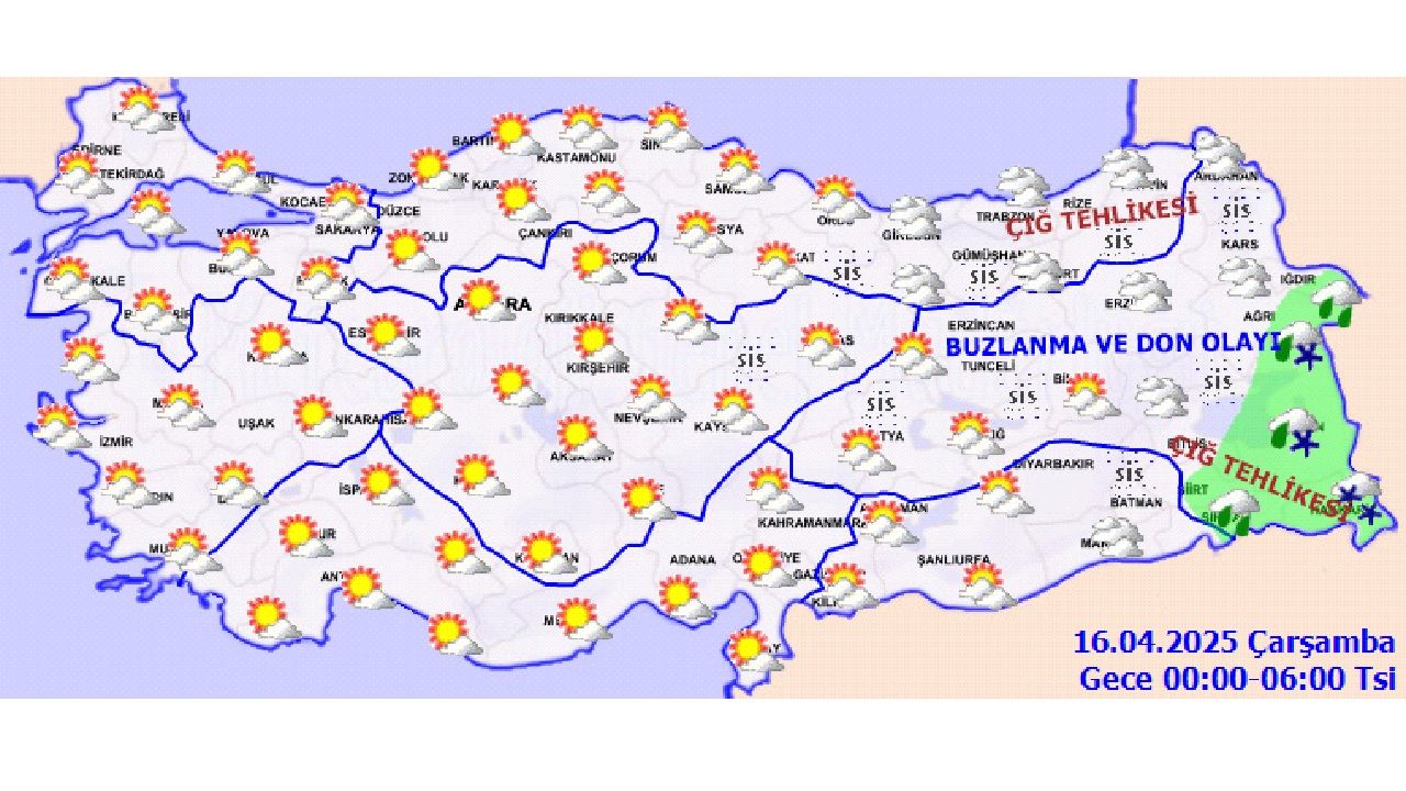 16 Nisan 2025 Yurt genelinde hava nasıl olacak? Ankara, İstanbul, İzmir ve Bursa başta olmak üzere il il beklenen hava durumu... 4