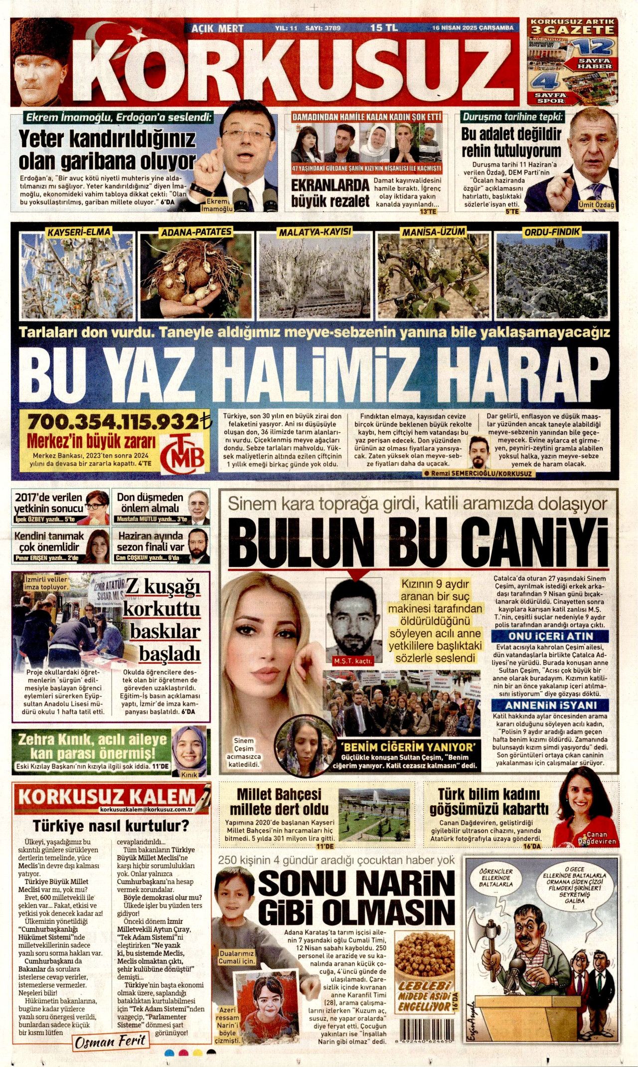 Organize kötülük! Minguzzi cinayetinde "Bu kadar da olmaz" dedirten tuhaflıklar! Bugünün gazete manşetleri 20