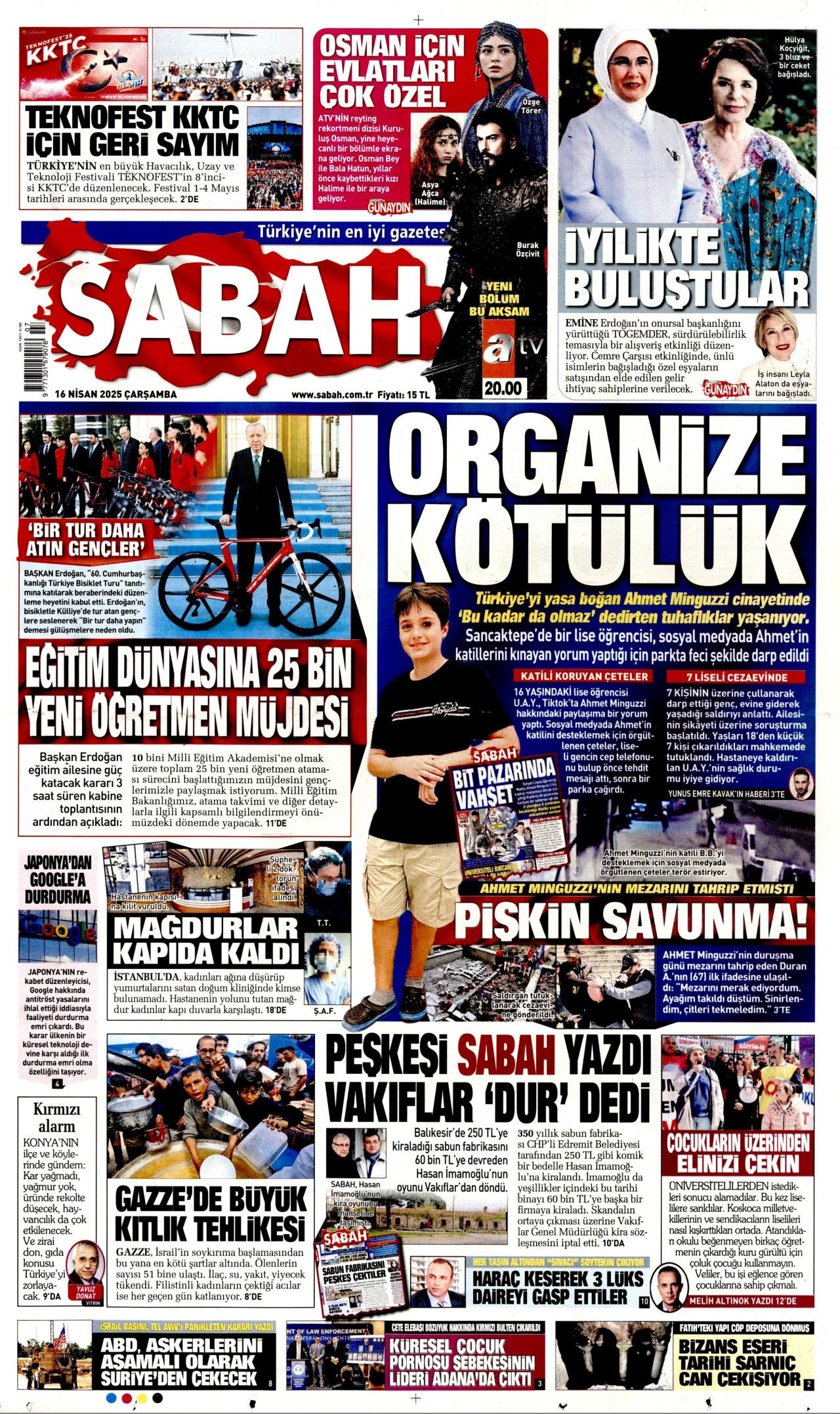 Organize kötülük! Minguzzi cinayetinde "Bu kadar da olmaz" dedirten tuhaflıklar! Bugünün gazete manşetleri 1