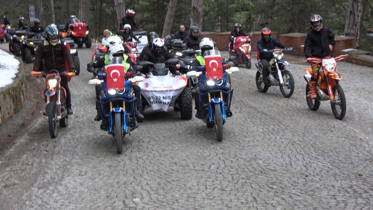 Yozgat’ta turizm haftası coşkusu! Motosiklet tutkunları Çamlık Milli Parkı’nda buluştu 3