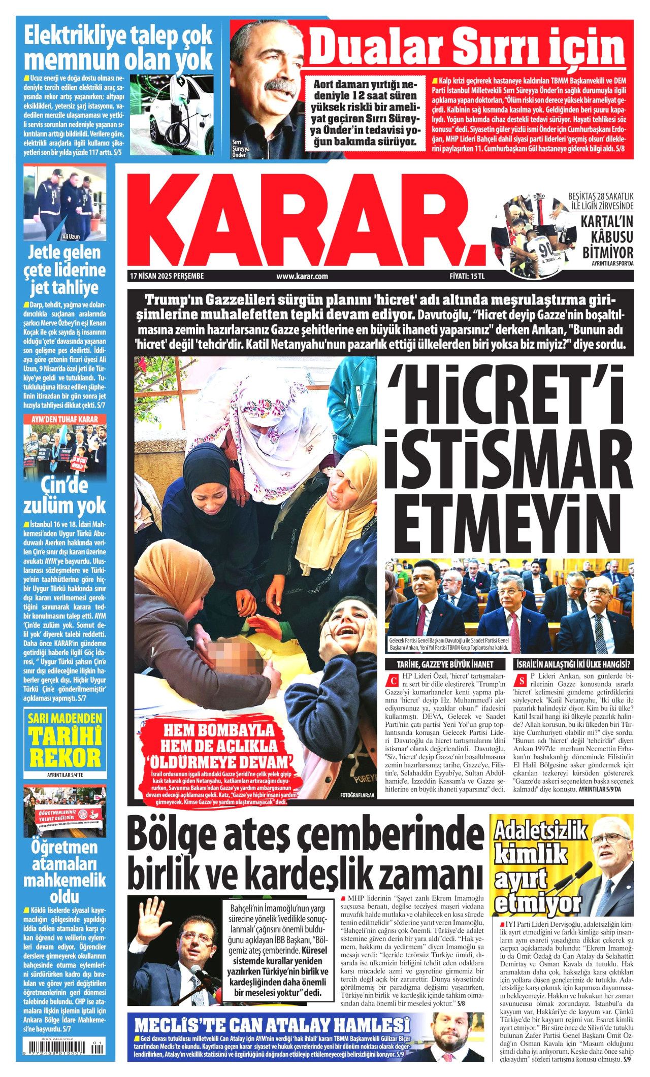 Zirai felaket için seferberlik! Ödemeler hemen yapılacak: Faizsiz kredi yolda... Günün gazete manşetleri 12