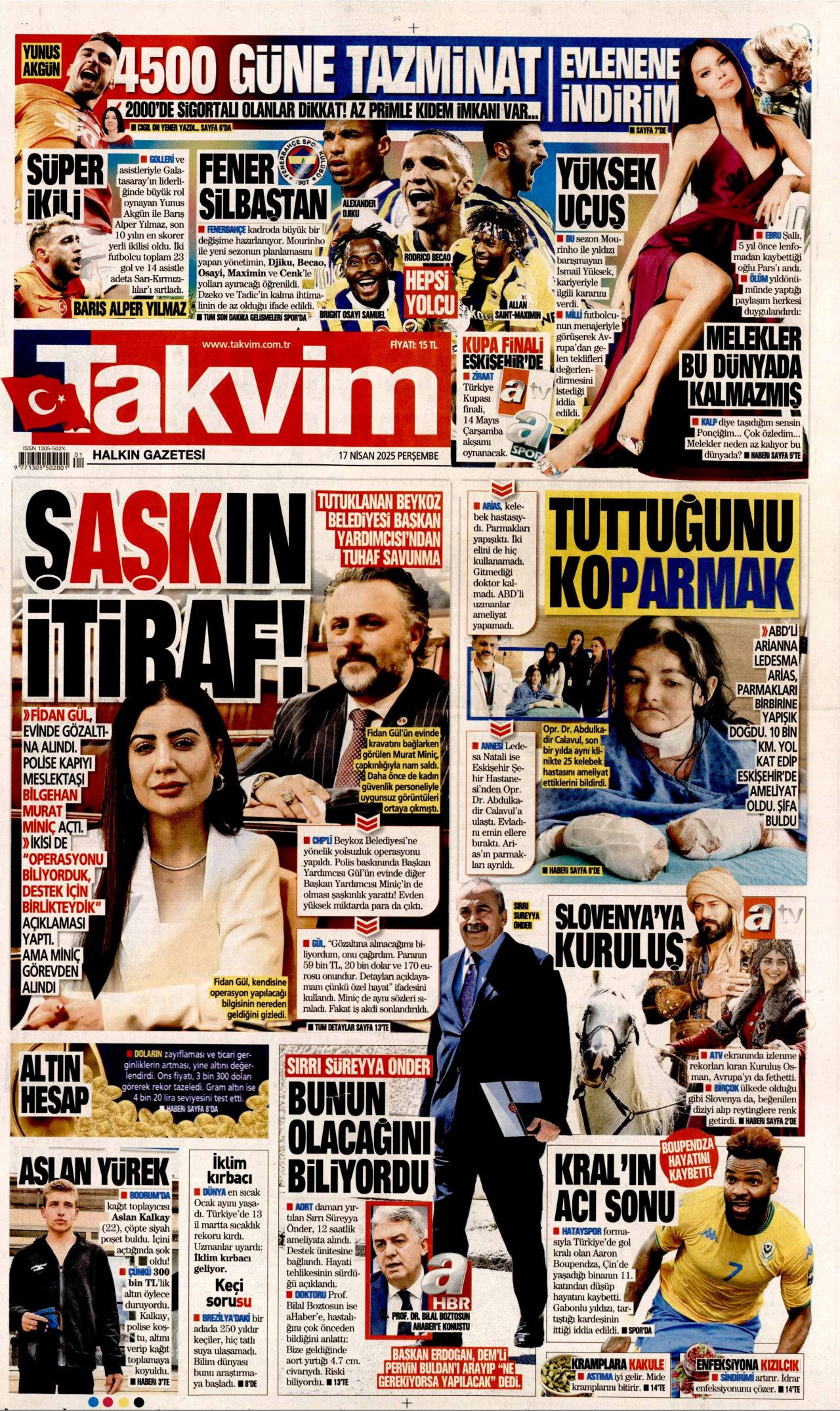Zirai felaket için seferberlik! Ödemeler hemen yapılacak: Faizsiz kredi yolda... Günün gazete manşetleri 15