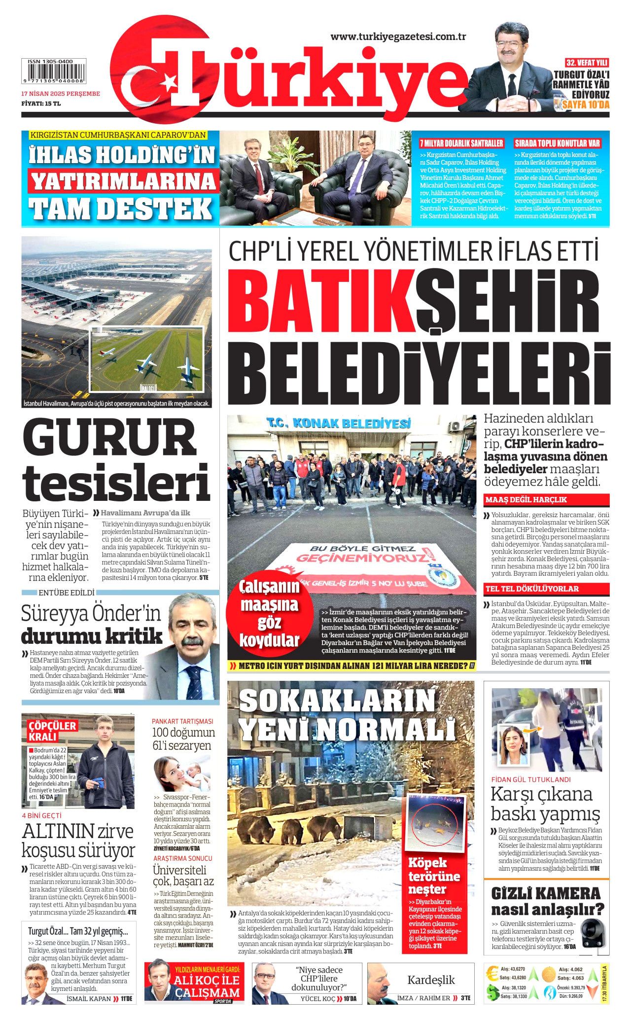 Zirai felaket için seferberlik! Ödemeler hemen yapılacak: Faizsiz kredi yolda... Günün gazete manşetleri 3