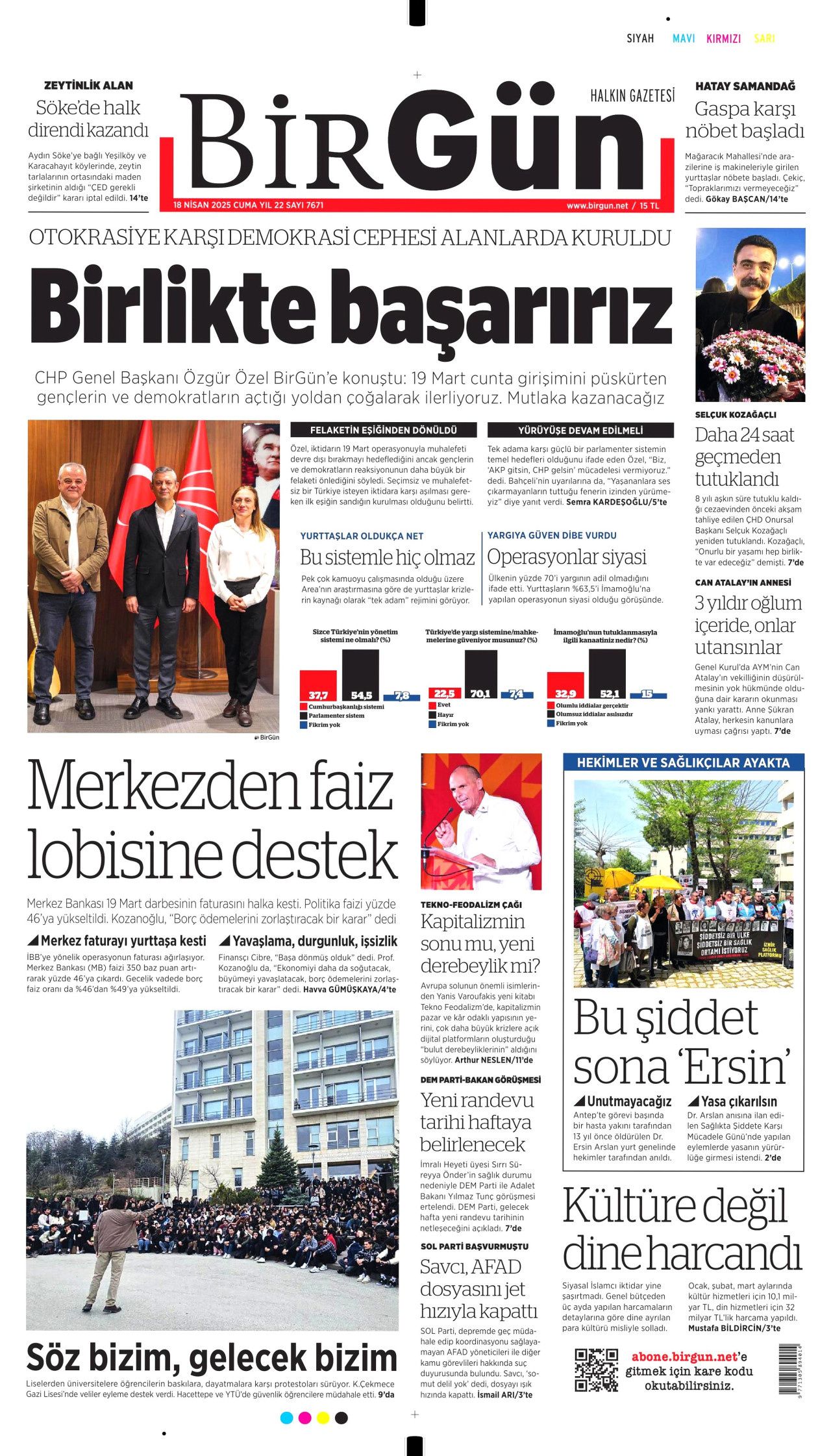 'CHP'ye kayyum atanacak' yalanında kim kazandı? Bir gecede yüzde 50... İşte 18 Nisan Cuma gazete manşetleri! 15