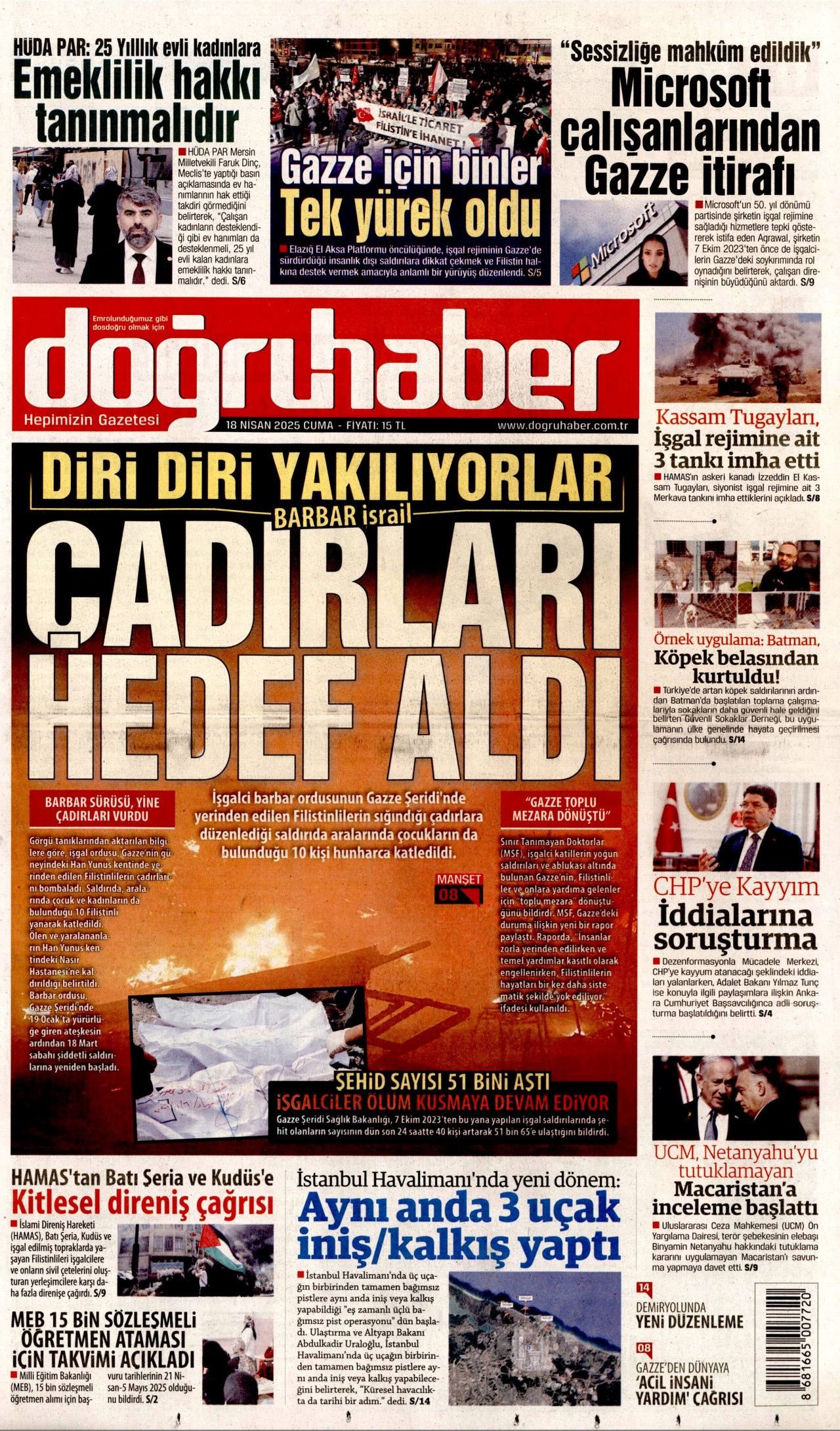 'CHP'ye kayyum atanacak' yalanında kim kazandı? Bir gecede yüzde 50... İşte 18 Nisan Cuma gazete manşetleri! 22