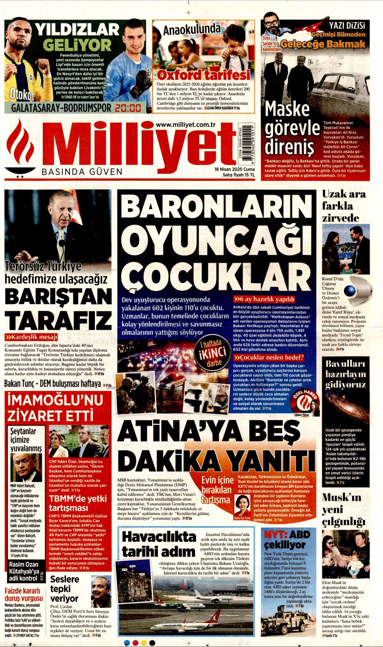 'CHP'ye kayyum atanacak' yalanında kim kazandı? Bir gecede yüzde 50... İşte 18 Nisan Cuma gazete manşetleri! 12
