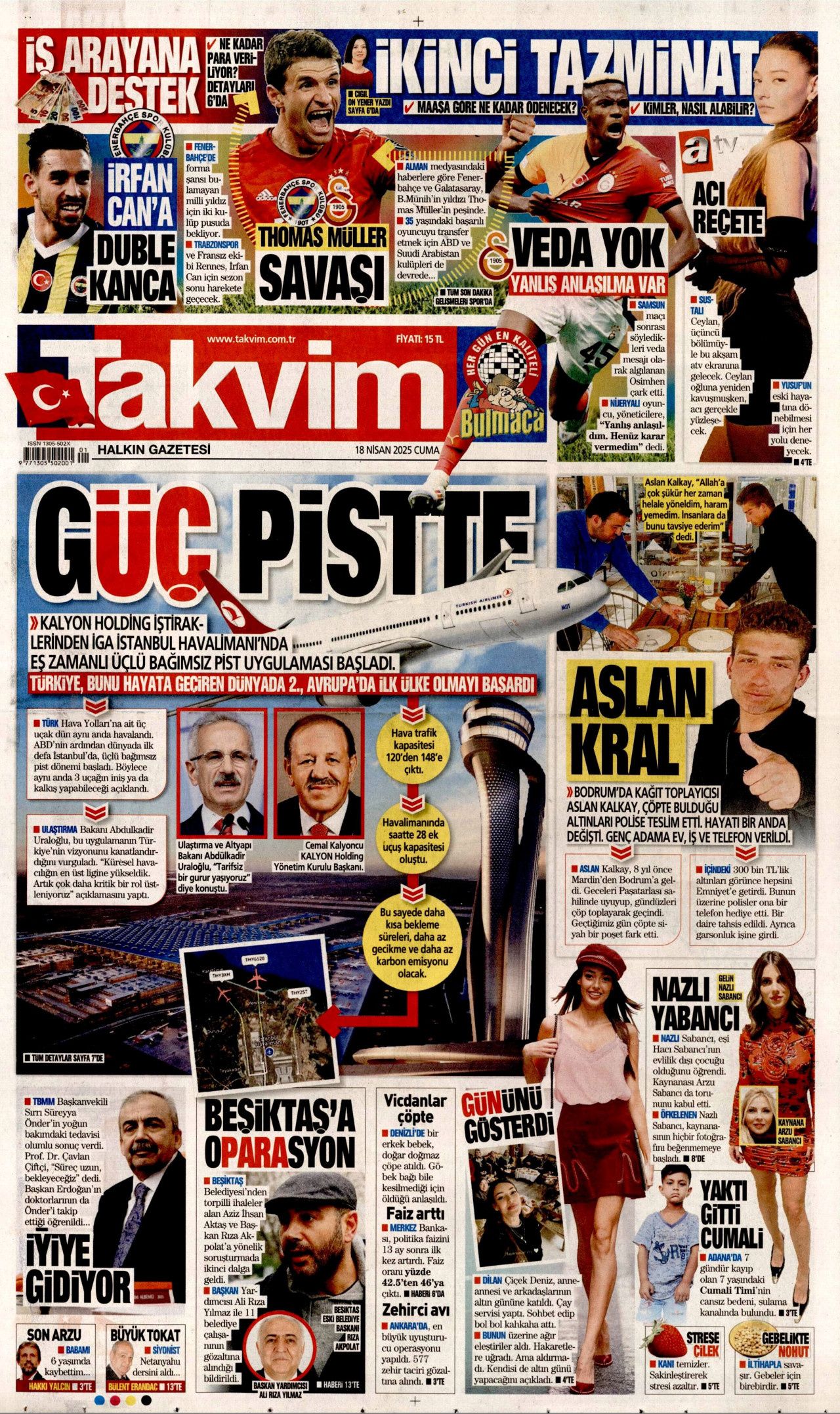 'CHP'ye kayyum atanacak' yalanında kim kazandı? Bir gecede yüzde 50... İşte 18 Nisan Cuma gazete manşetleri! 17