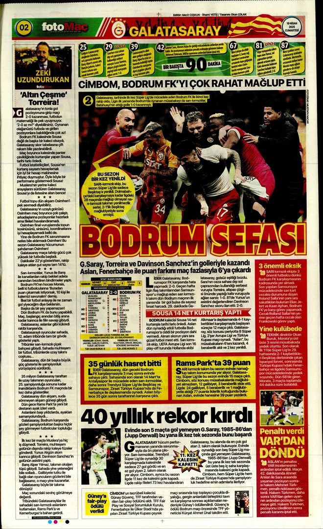 "Galatasaray'dan Bodrum sefası!" İşte günün spor manşetleri 6