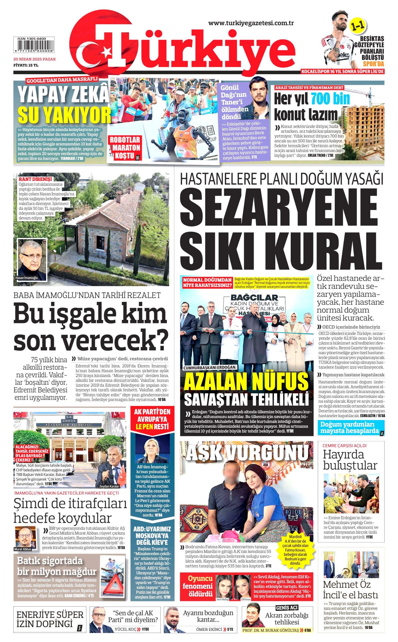 Hastanelere planlı doğum yasağı! Sezaryene sıkı kural geliyor... 1