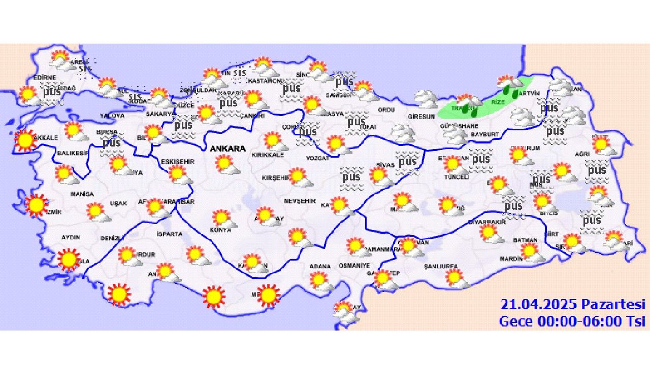 21 Nisan 2025 Pazartesi hava durumu tahminleri geldi! Haftanın ilk iş günü beklenen hava sıcaklıkları... 4