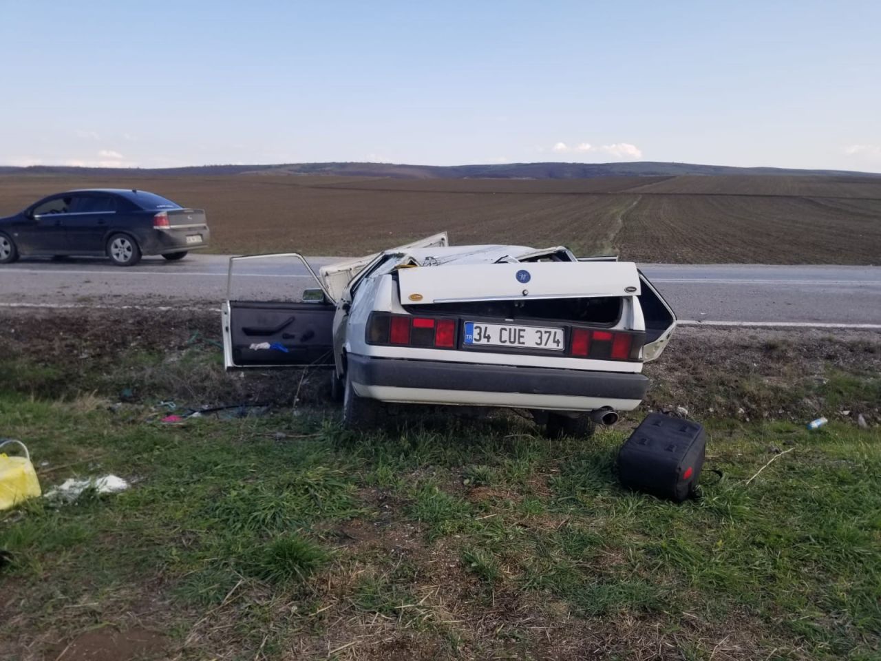 Çorum’da korkunç kaza: Otomobil takla attı, 4 kişi yaralandı 3