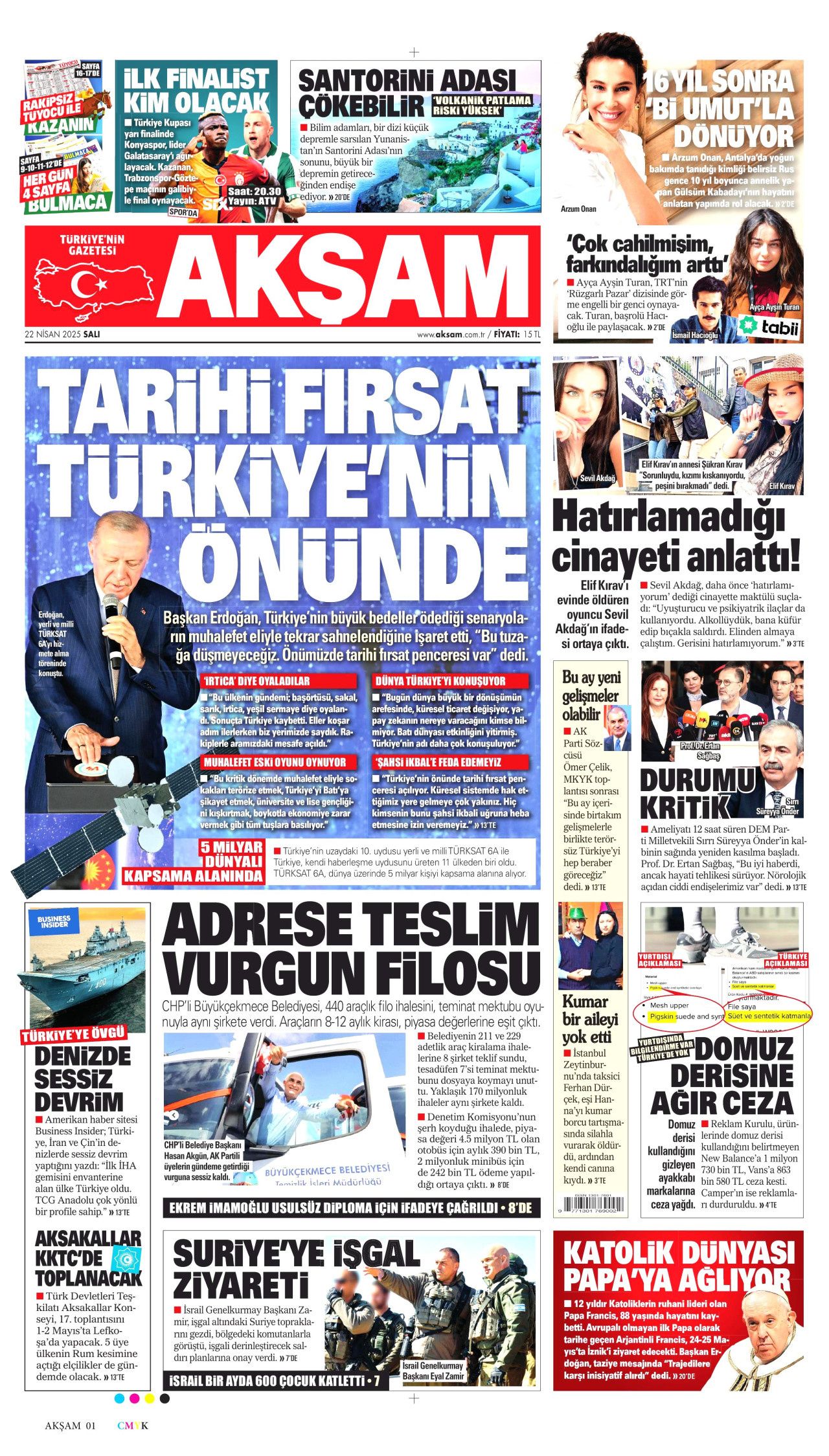 Gıda krizlerine ilk müdahale Türkiye'den! Dünyanın ambarı olacağız... 22 Nisan Gazete manşetleri... 13