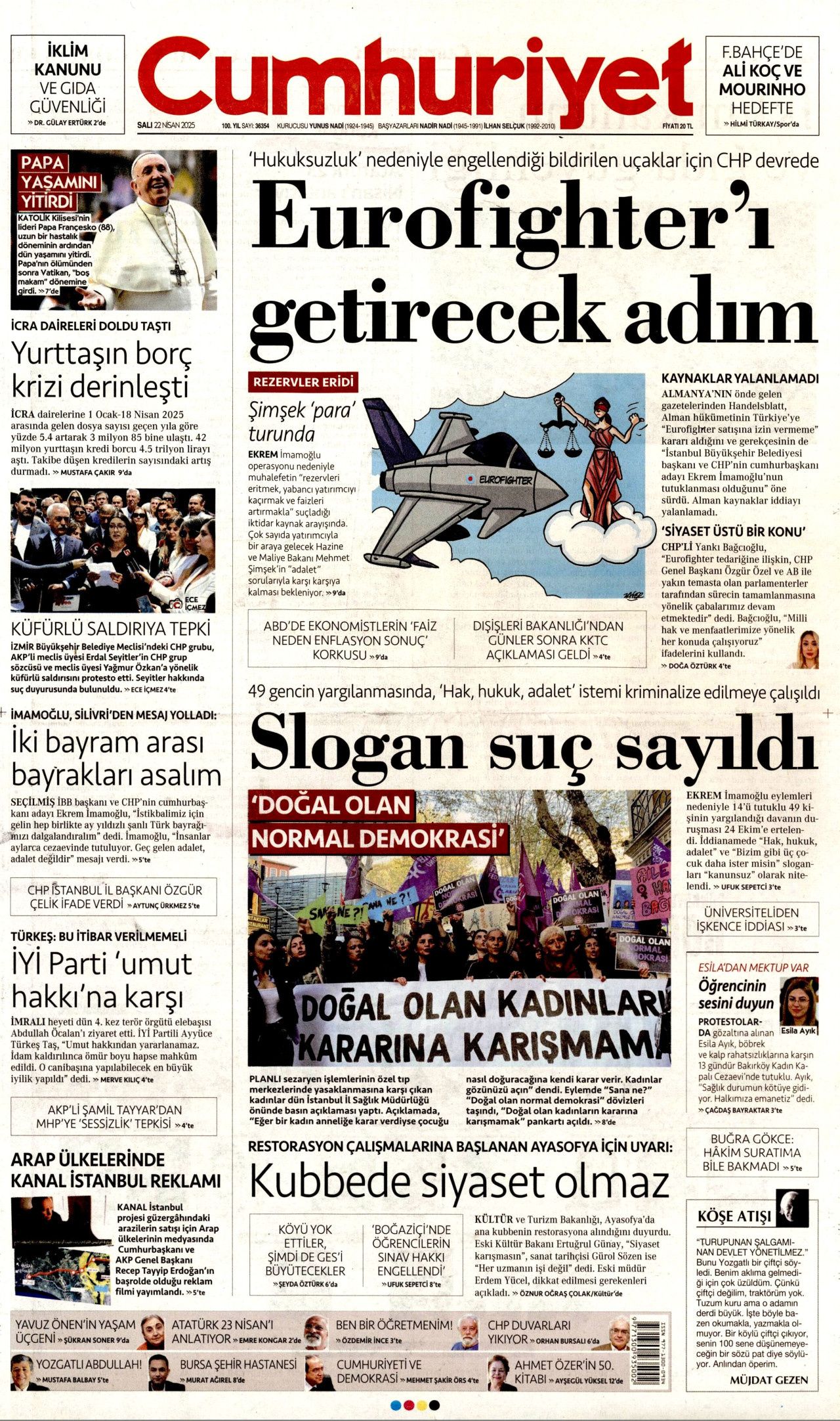 Gıda krizlerine ilk müdahale Türkiye'den! Dünyanın ambarı olacağız... 22 Nisan Gazete manşetleri... 5