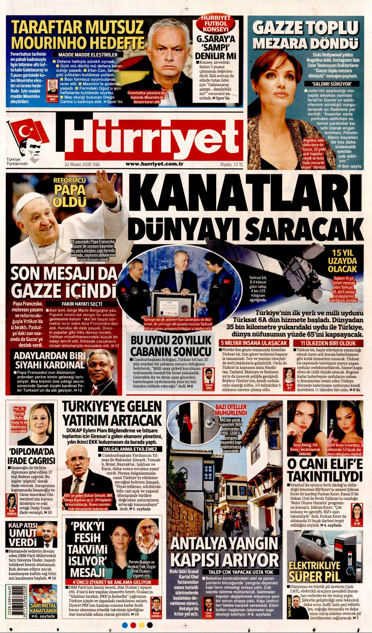 Gıda krizlerine ilk müdahale Türkiye'den! Dünyanın ambarı olacağız... 22 Nisan Gazete manşetleri... 2