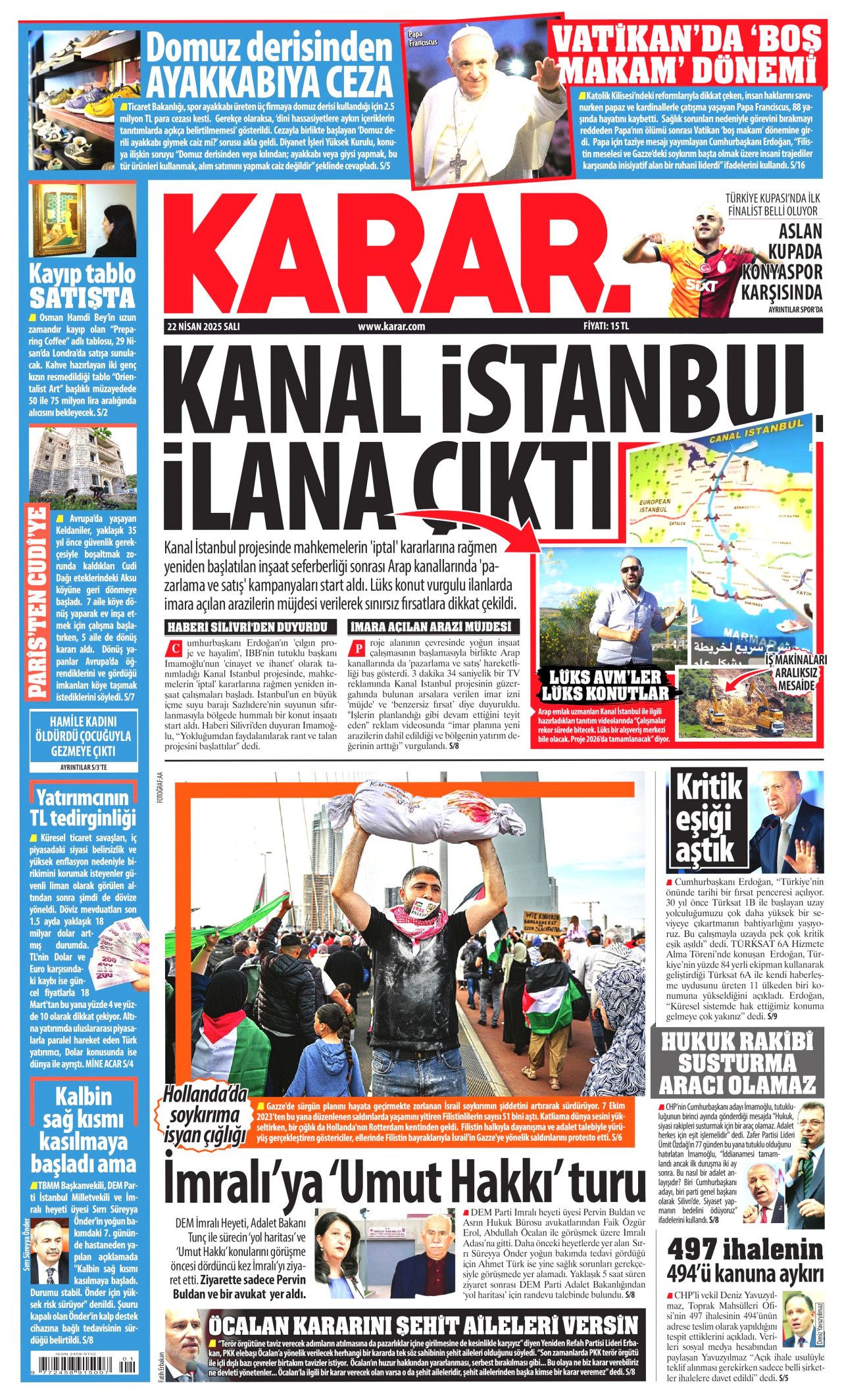 Gıda krizlerine ilk müdahale Türkiye'den! Dünyanın ambarı olacağız... 22 Nisan Gazete manşetleri... 11