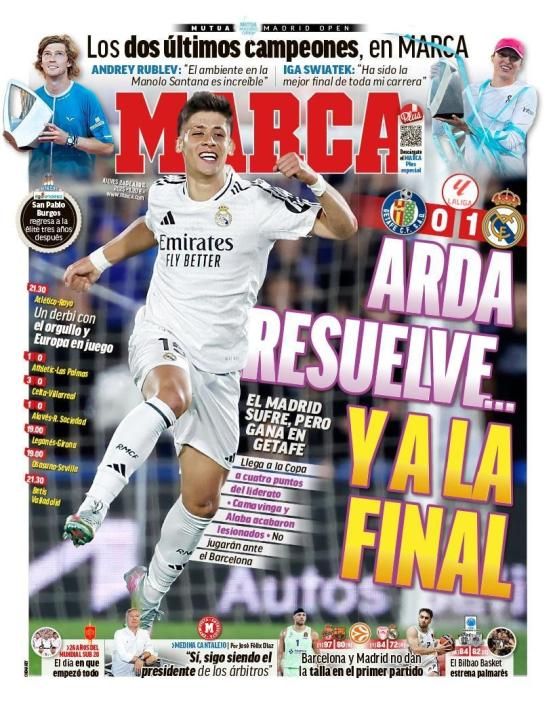 Arda Güler İspanya'da geceye damga vurdu! Marca'nın manşetini süsledi 9