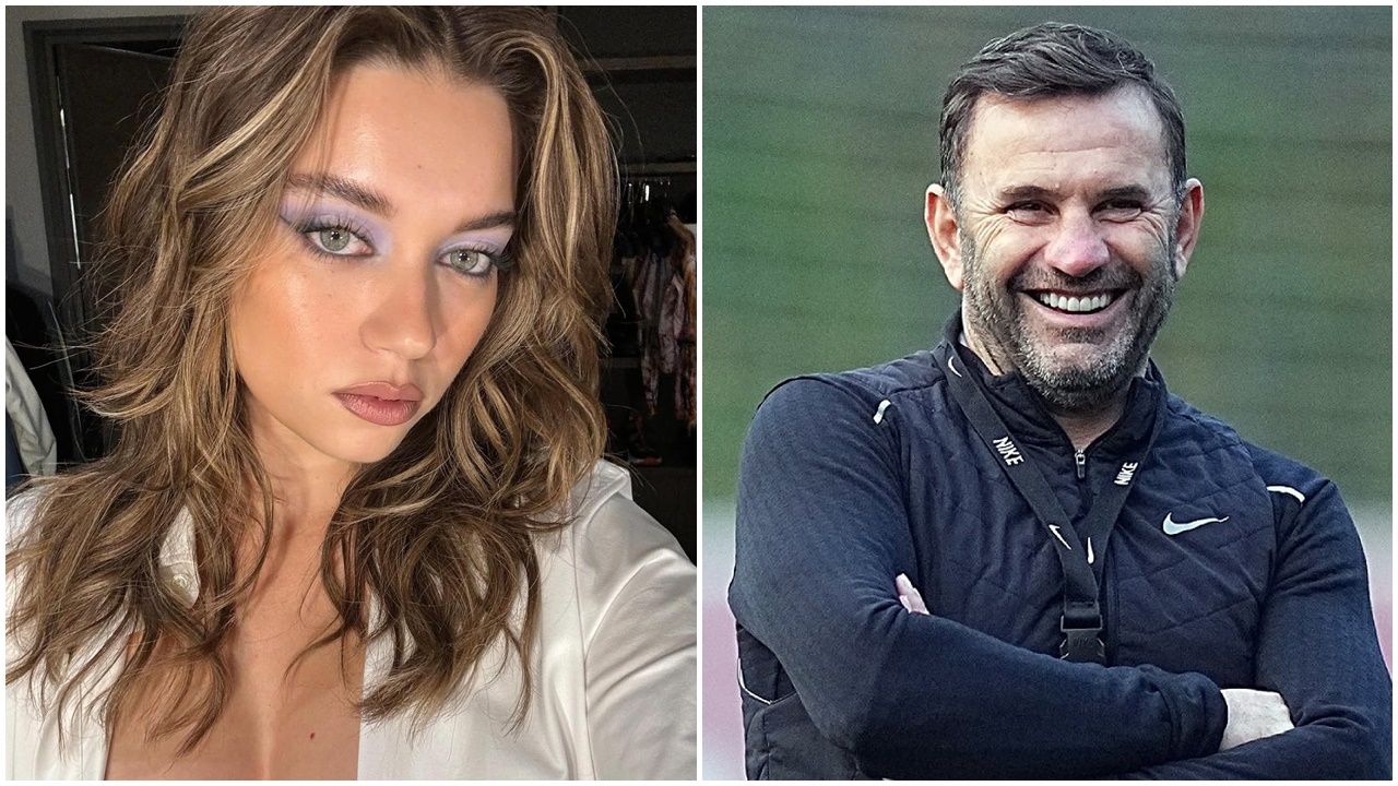 Galatasaray'ın teknik direktörü Okan Buruk ile Fenerbahçeli güzel oyuncu Afra Saraçoğlu aşk mı yaşıyor? 1