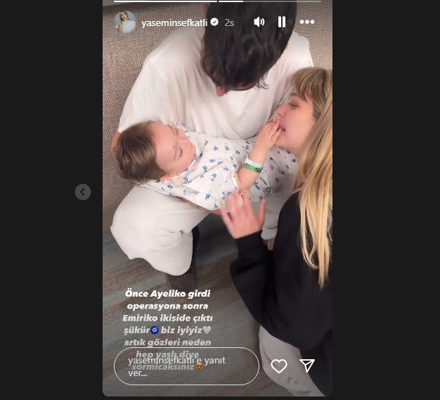 Gözyaşı kanalları tıkanan Minik Ayel ve Emir ameliyattan çıktı! Yasemin Şefkatli, bebeklerinin son durumunu açıkladı 7