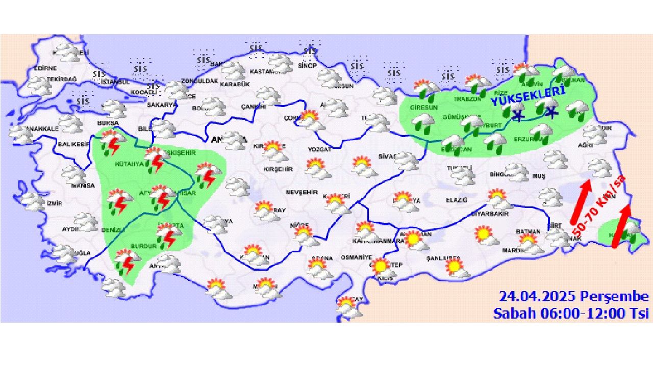 26 Nisan 2025 Cumartesi Türkiye geneli hava durumu tahminleri yayınlandı! İşte il il beklenen hava sıcaklıkları... 4
