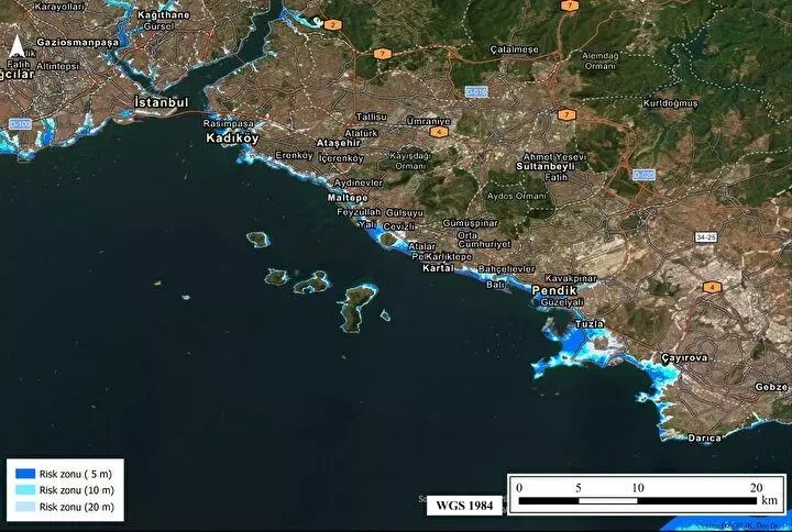 İstanbul'un tsunami risk haritası hazırlandı: Bu ilçeler sular altında kalacak 4