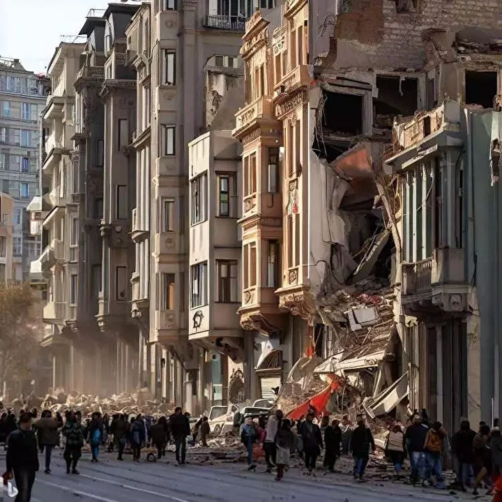 Yapay zekadan büyük İstanbul depremi: İşte dehşete düşüren görüntüler! 11