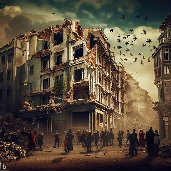 Yapay zekadan büyük İstanbul depremi: İşte dehşete düşüren görüntüler! 14