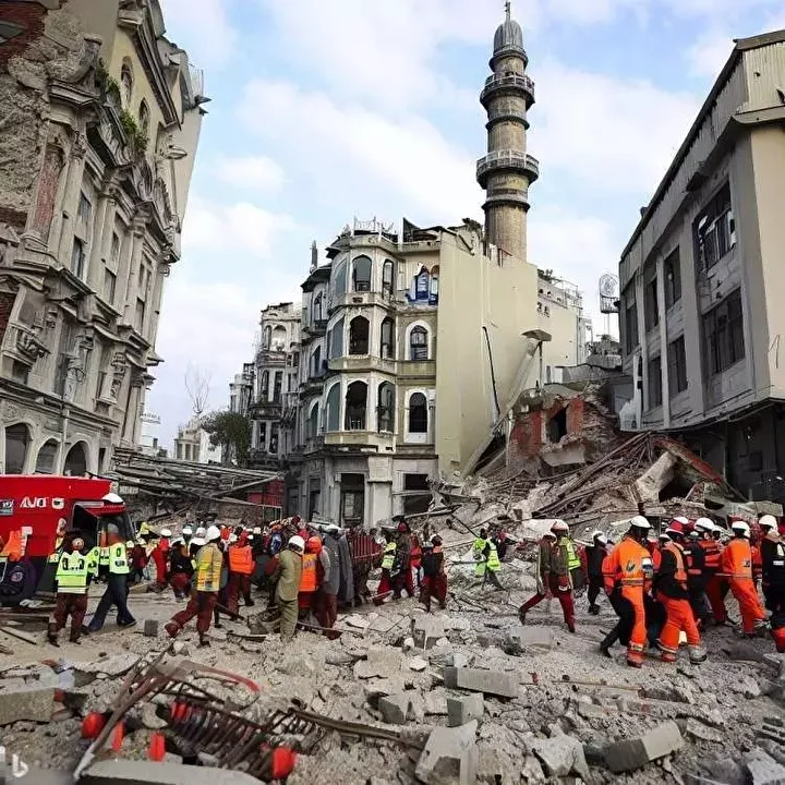 Yapay zekadan büyük İstanbul depremi: İşte dehşete düşüren görüntüler! 15
