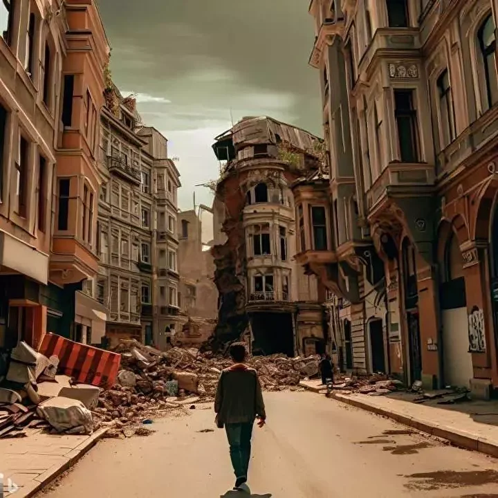 Yapay zekadan büyük İstanbul depremi: İşte dehşete düşüren görüntüler! 21