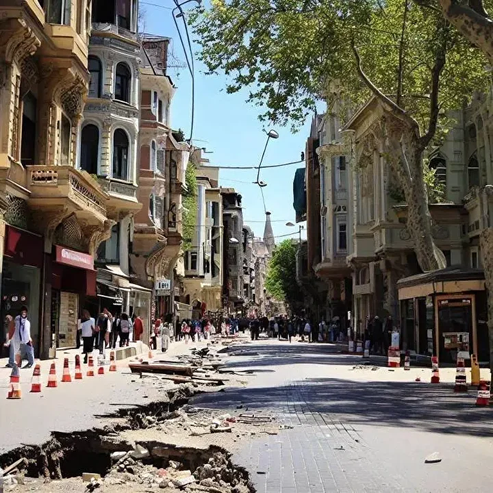 Yapay zekadan büyük İstanbul depremi: İşte dehşete düşüren görüntüler! 25
