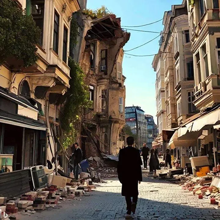 Yapay zekadan büyük İstanbul depremi: İşte dehşete düşüren görüntüler! 4