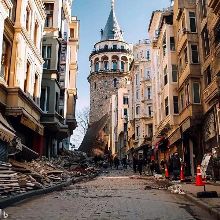 Yapay zekadan büyük İstanbul depremi: İşte dehşete düşüren görüntüler! 5