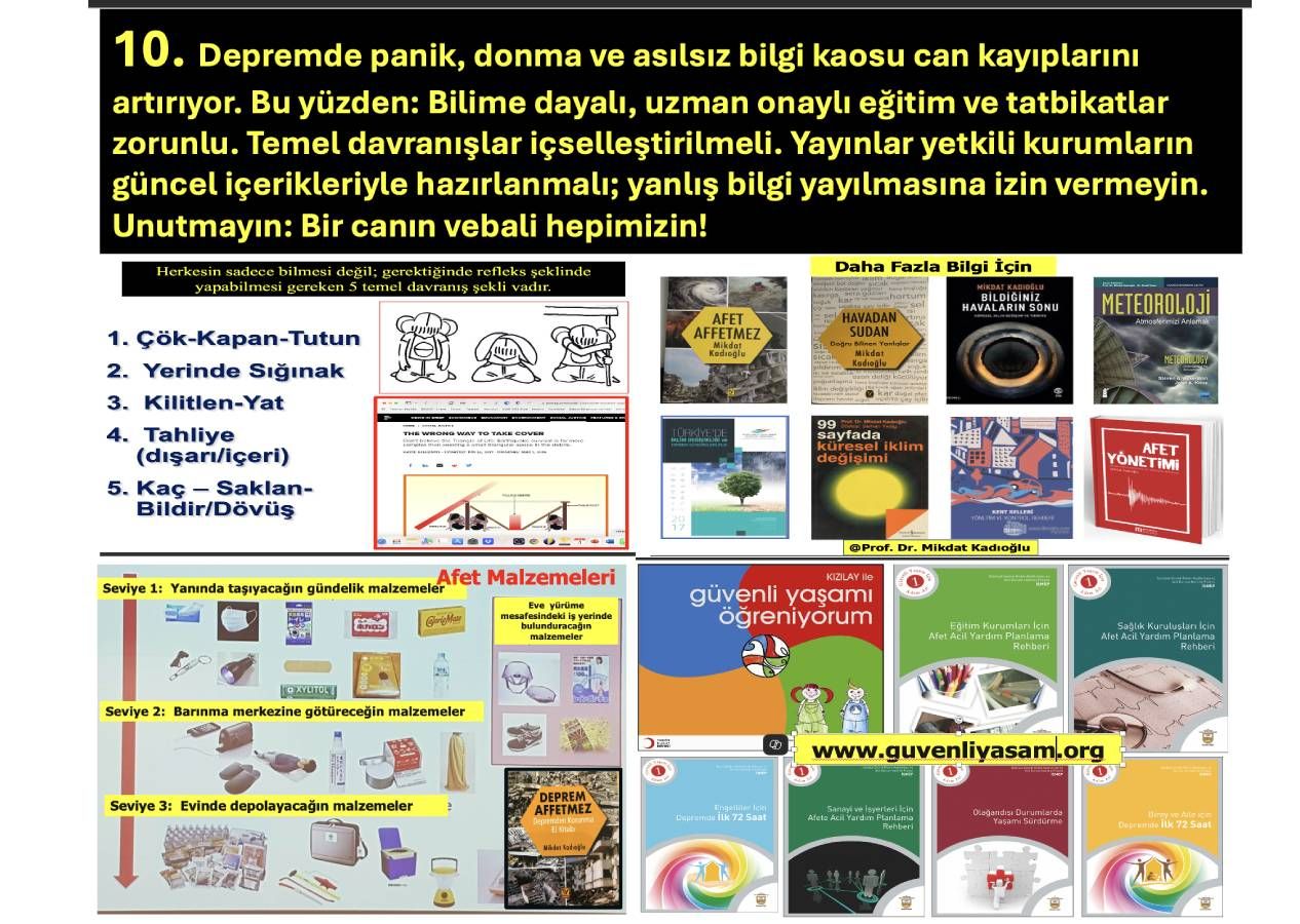 Yerel yönetimler deprem için neler yapmalı? Yazarımız Prof. Mikdat Kadıoğlu madde madde sıraladı 11